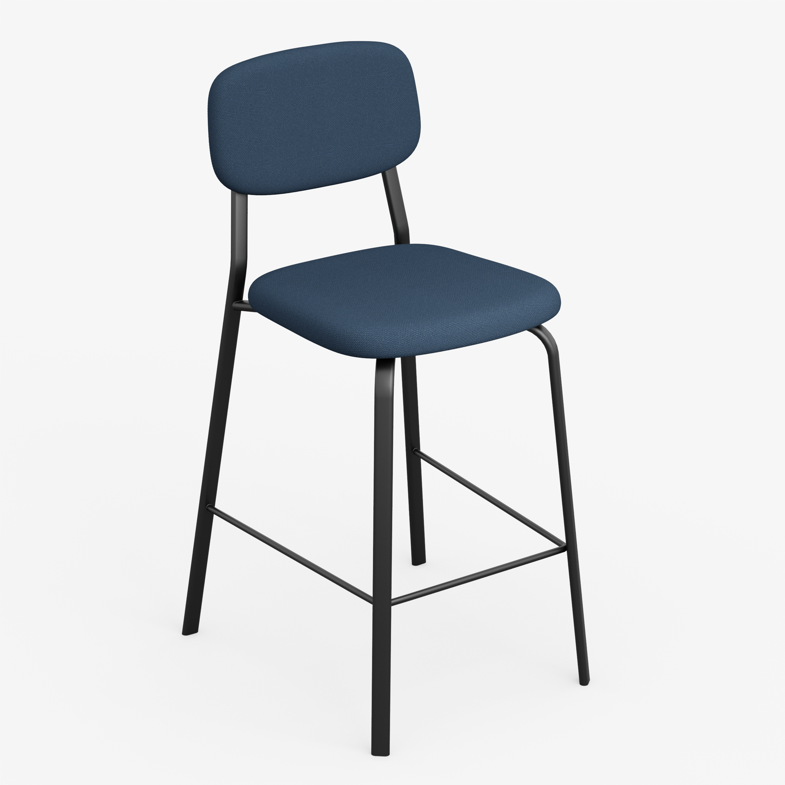 Form - Chair / High (Rectangle, Navy Blue)