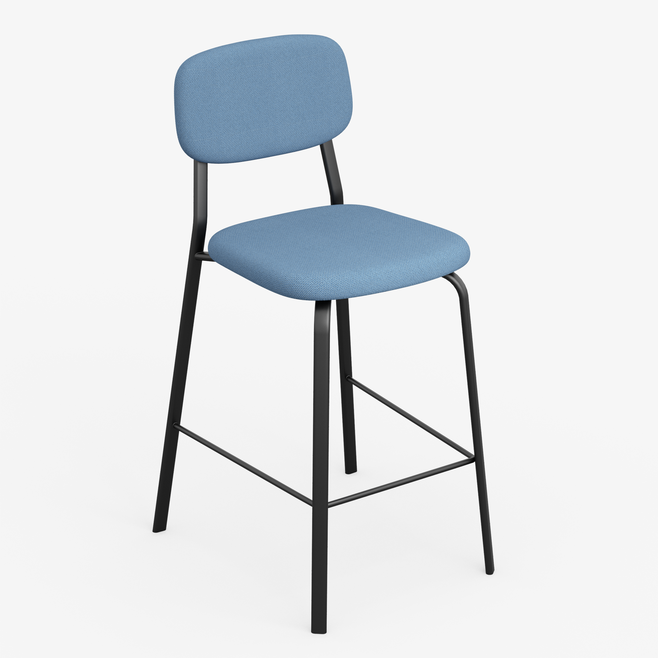Form - Chair / High (Rectangle, Denim Blue)