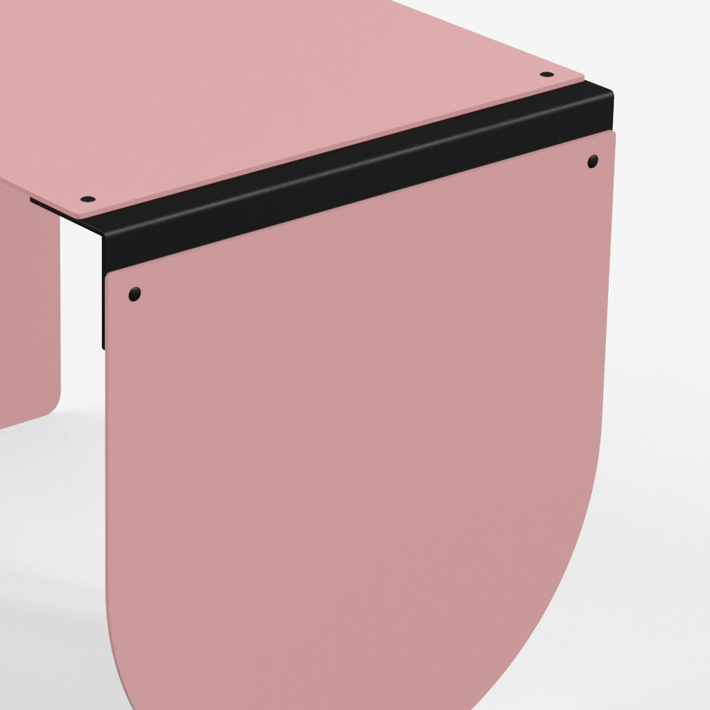 Connect - Coffee Table / L (Round, Pink)