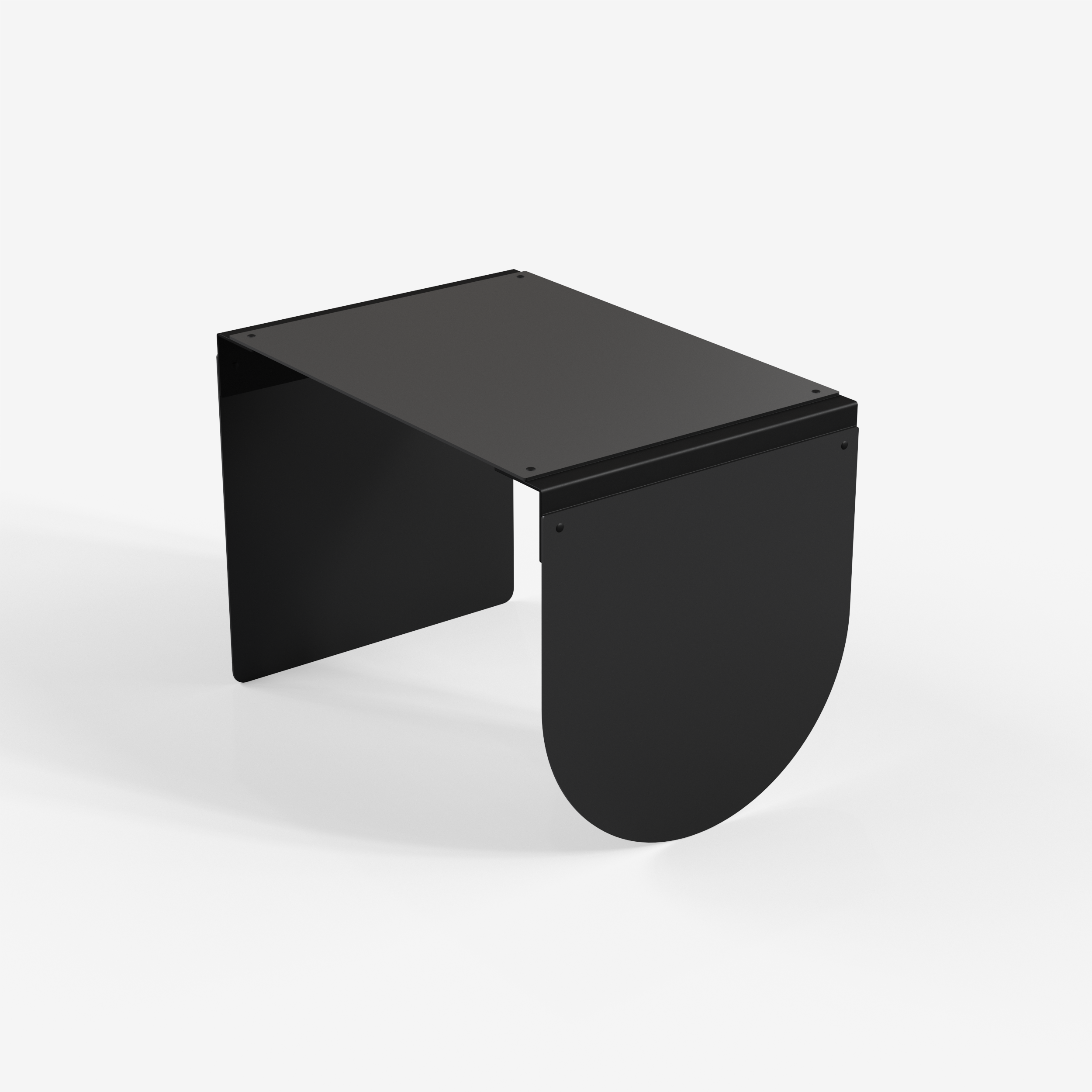 Connect - Coffee Table / L (Round, Black)