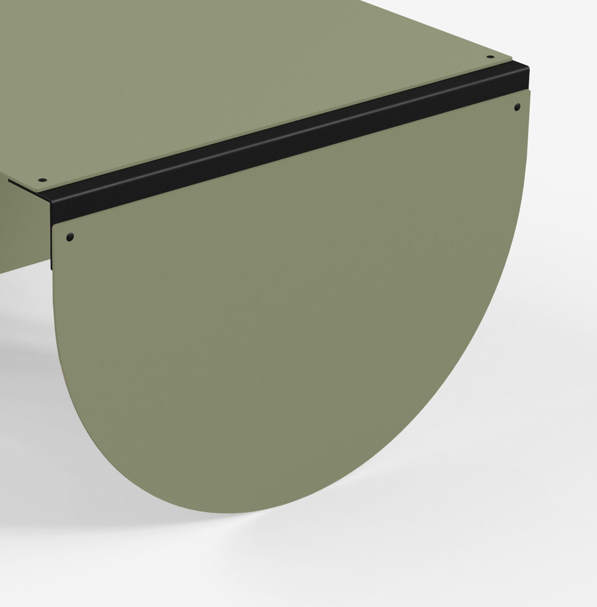 Connect - Coffee Table / XL (Round, Olive Green)