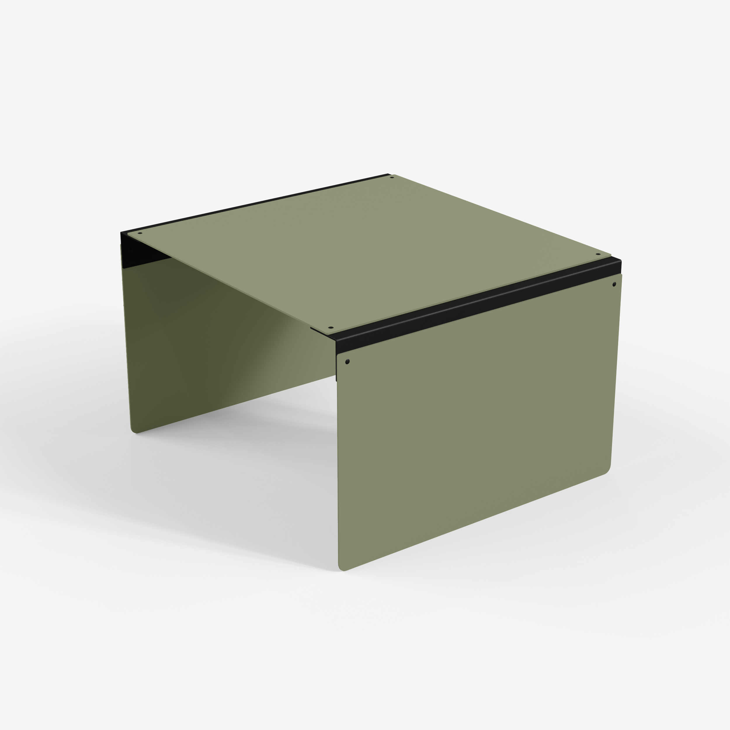 Connect - Coffee Table / XL (Square, Olive Green)
