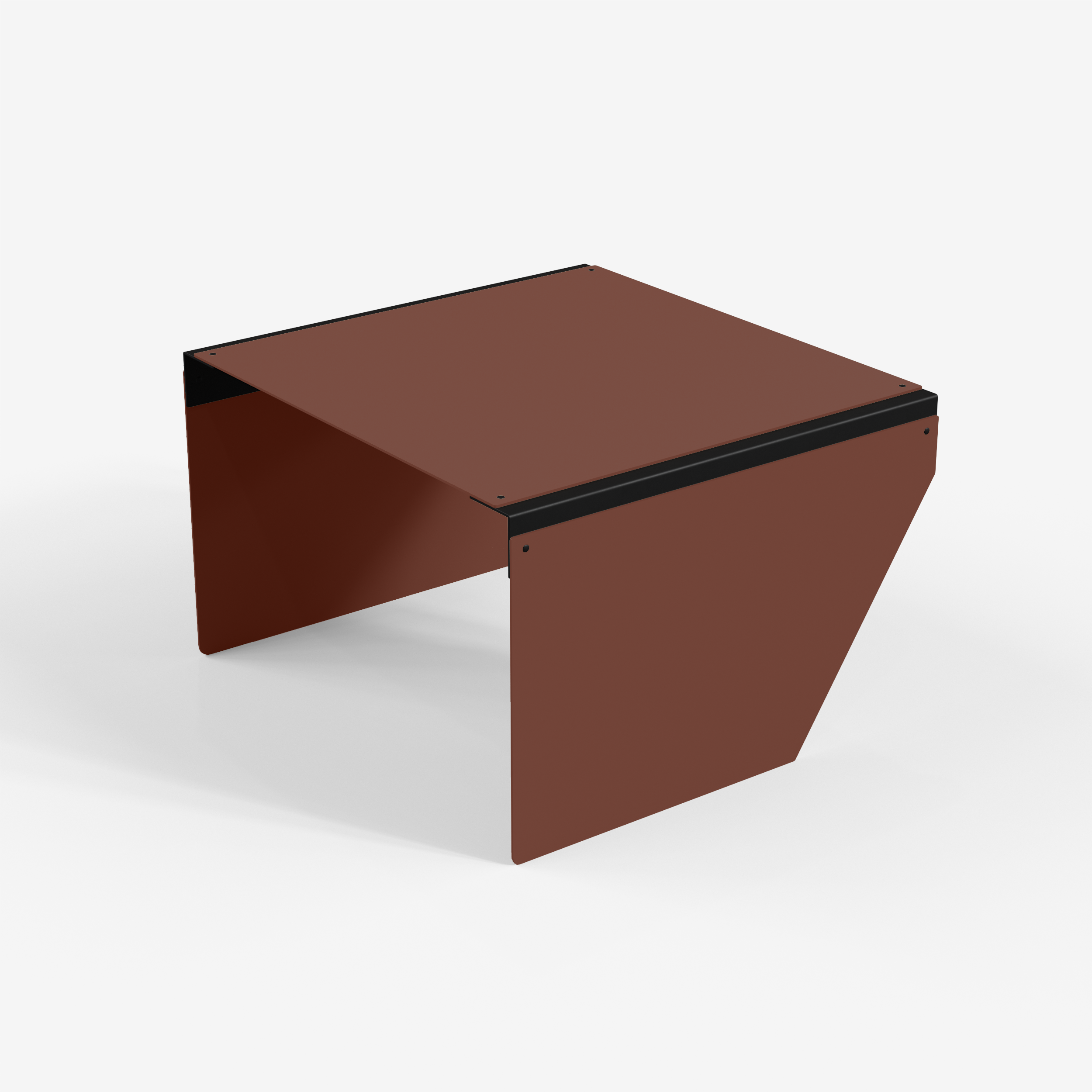 Connect - Coffee Table / XL (Angle, RedBrown)