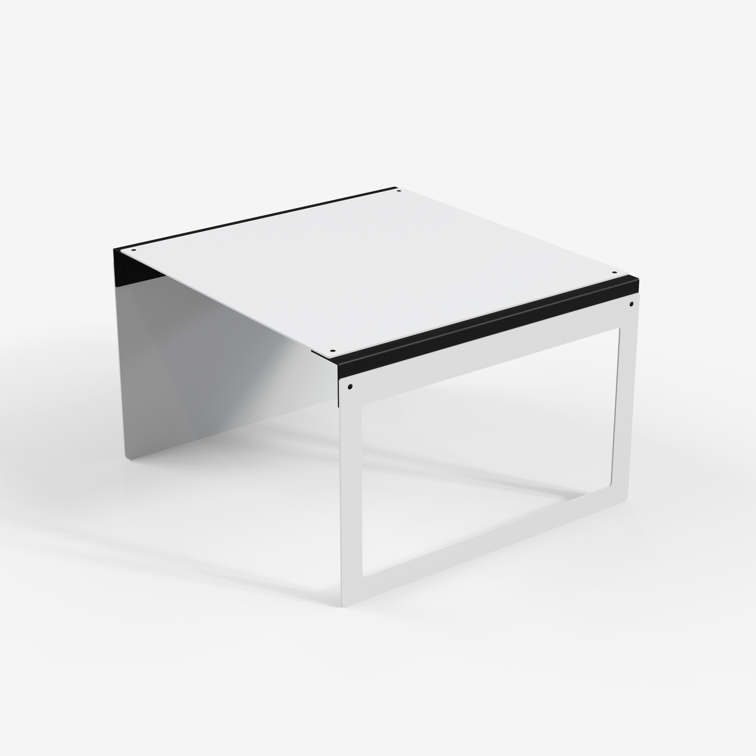 Connect - Coffee Table / XL (Frame/Square, White)