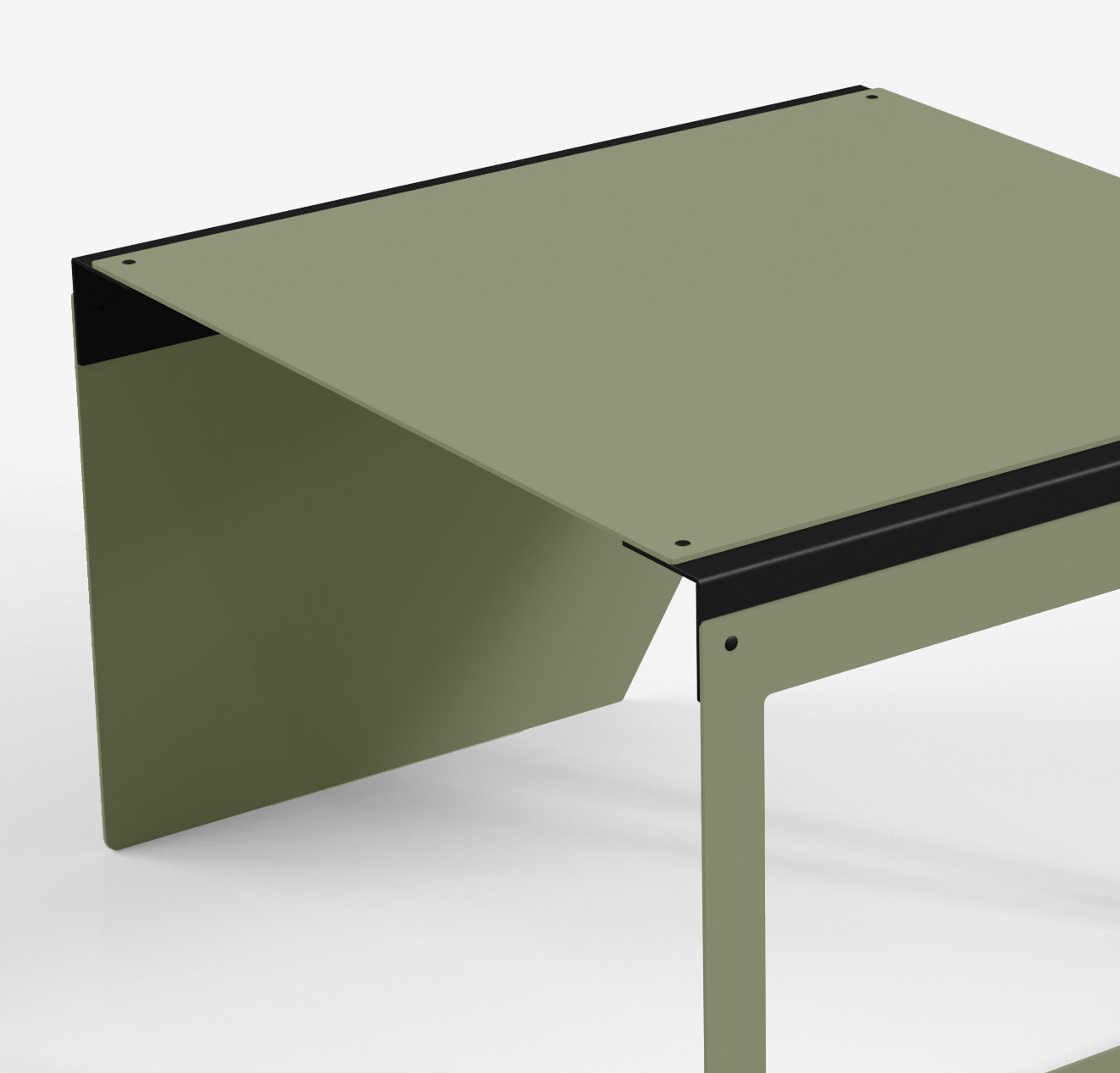 Connect - Coffee Table / XL (Frame/Angle, Olive Green)