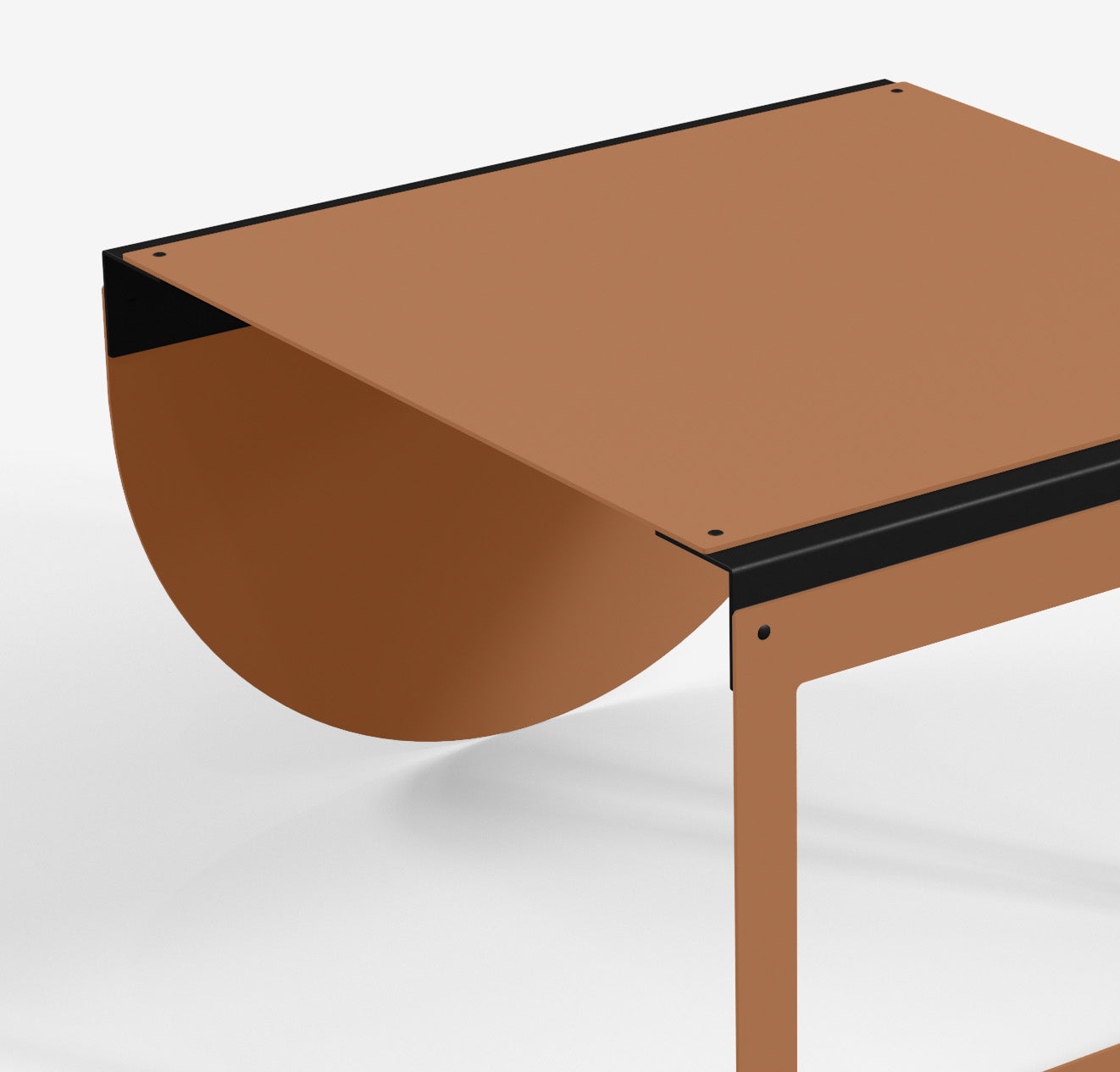 Connect - Coffee Table / XL (Frame/Round, Orange)