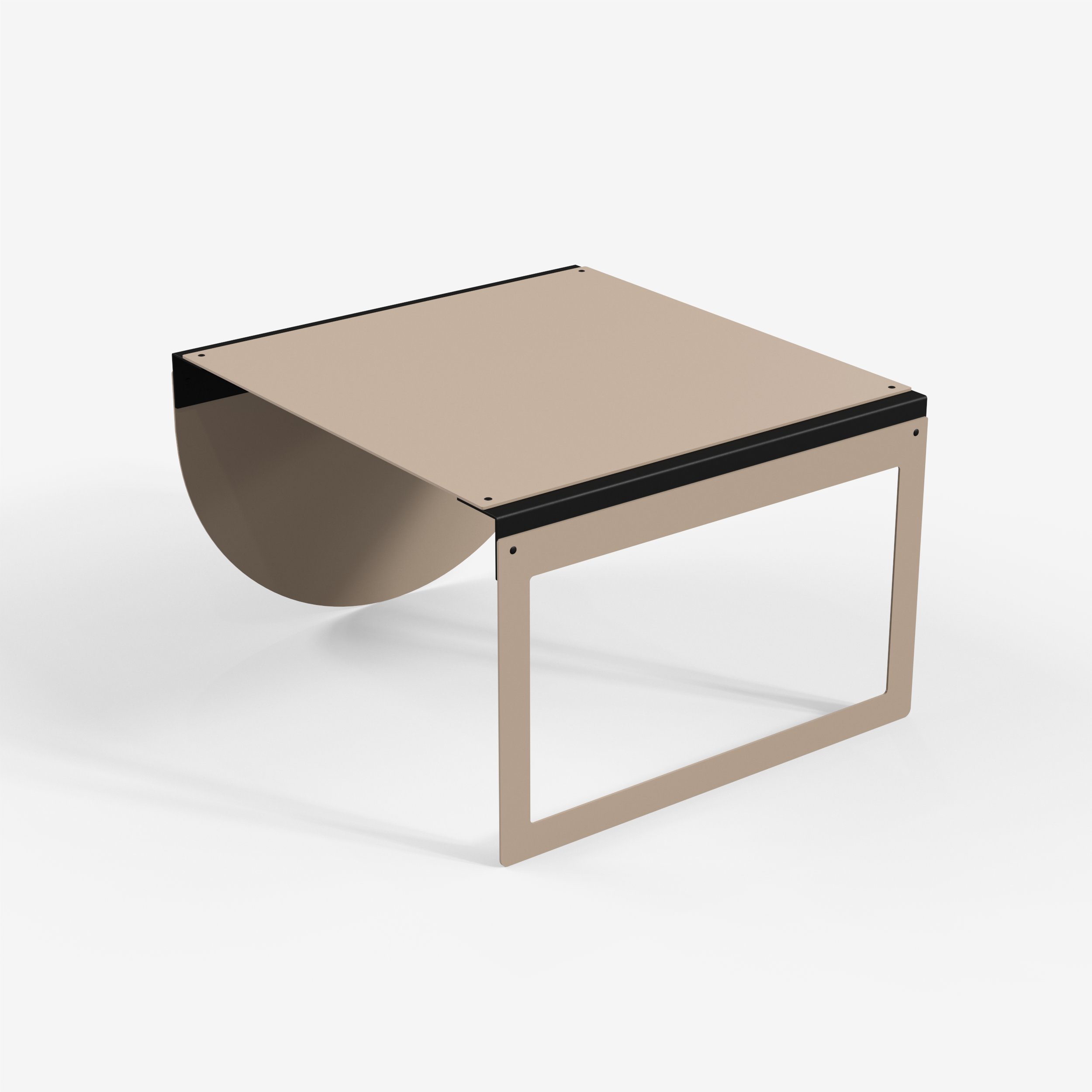 Connect - Coffee Table / XL (Frame/Round, Beige)