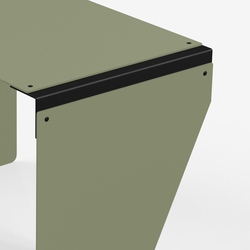 Connect - Coffee Table / L (Angle, Olive Green)