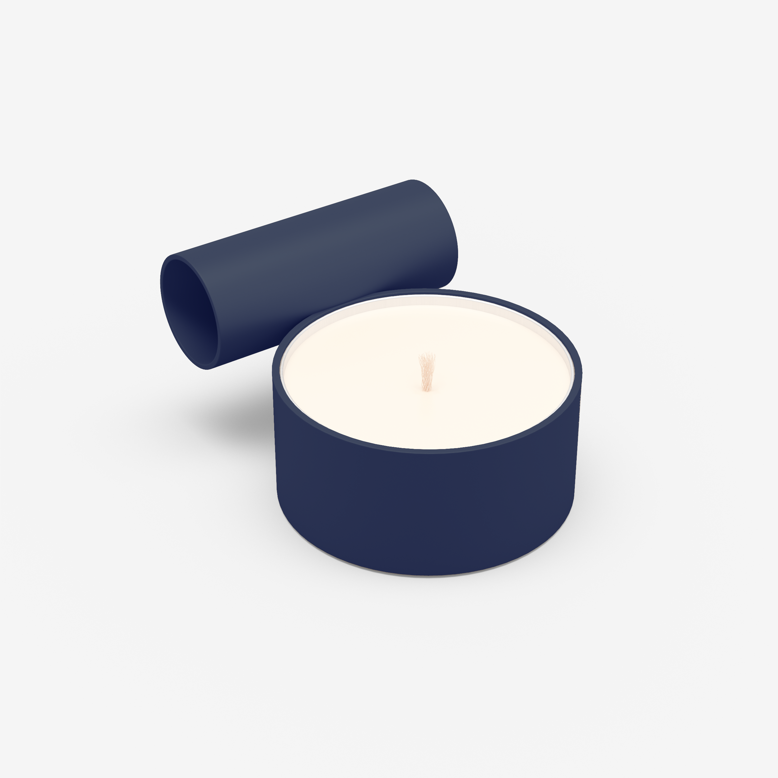 Split - Candle Holder (L, Navy Blue)