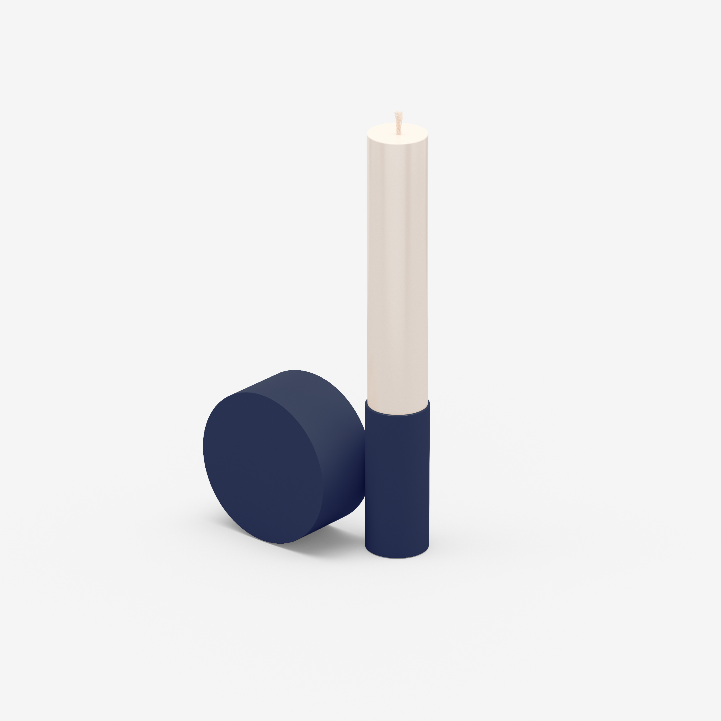 Split - Candle Holder (L, Navy Blue)