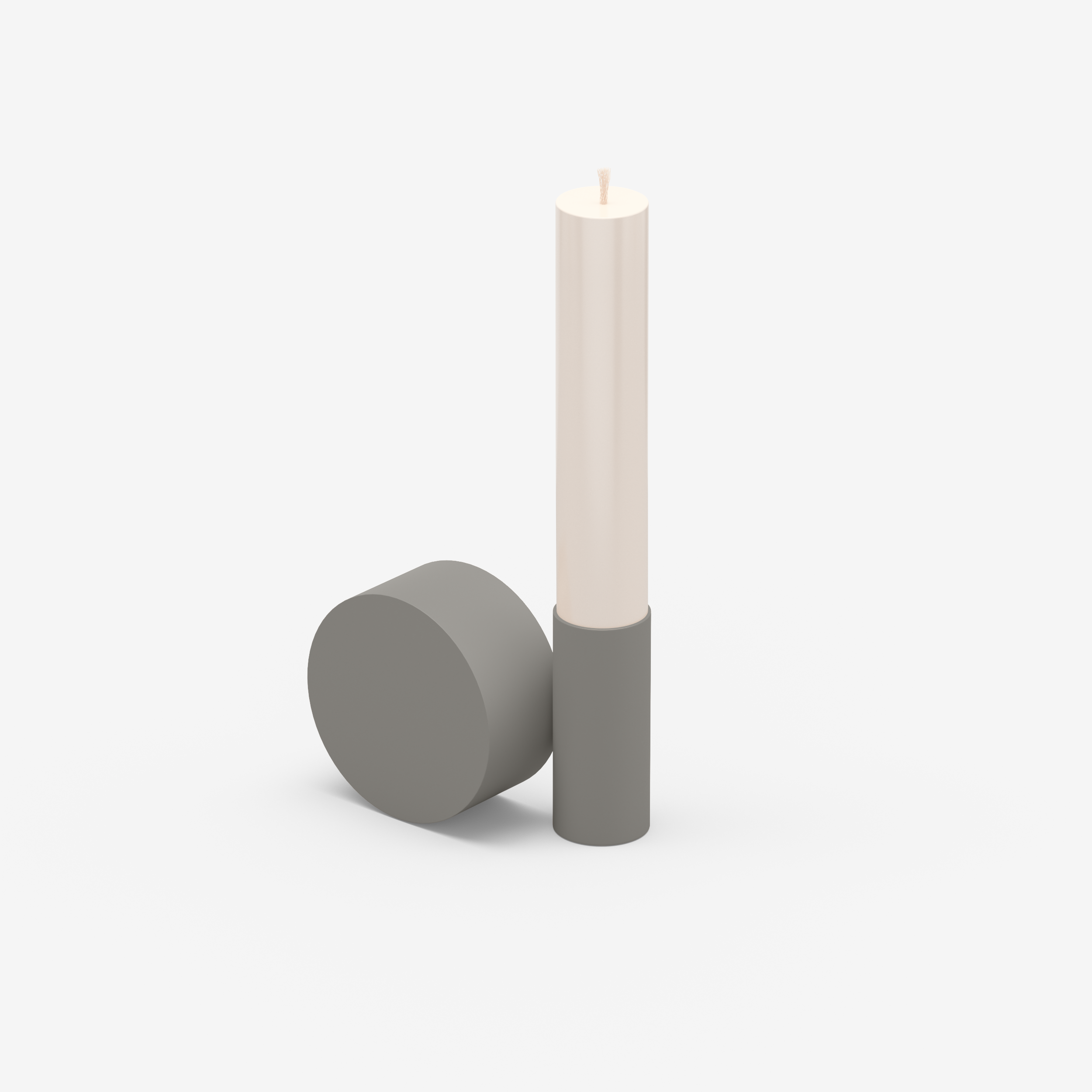 Split - Candle Holder (L, Taupe)