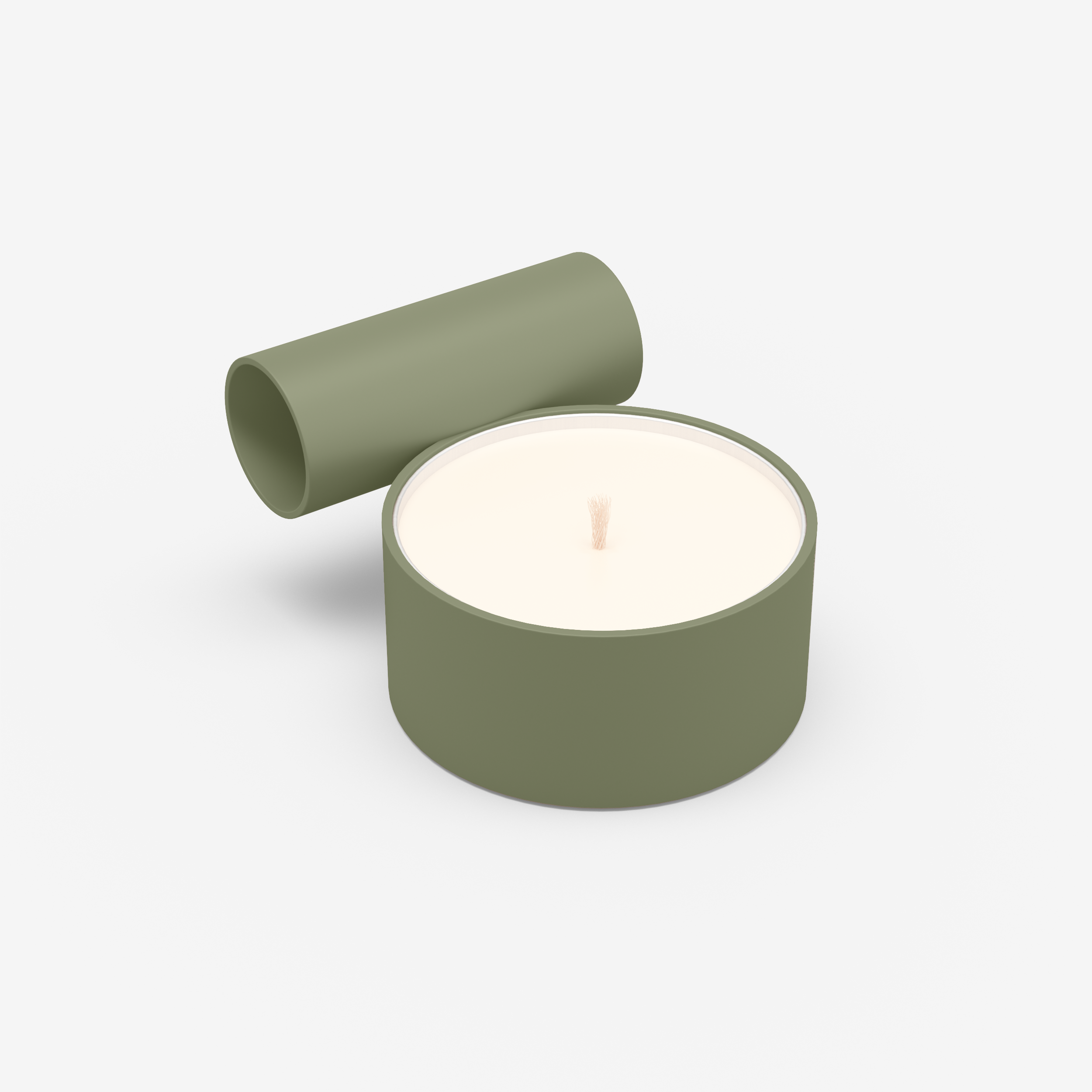 Split - Candle Holder (L, Olive Green)