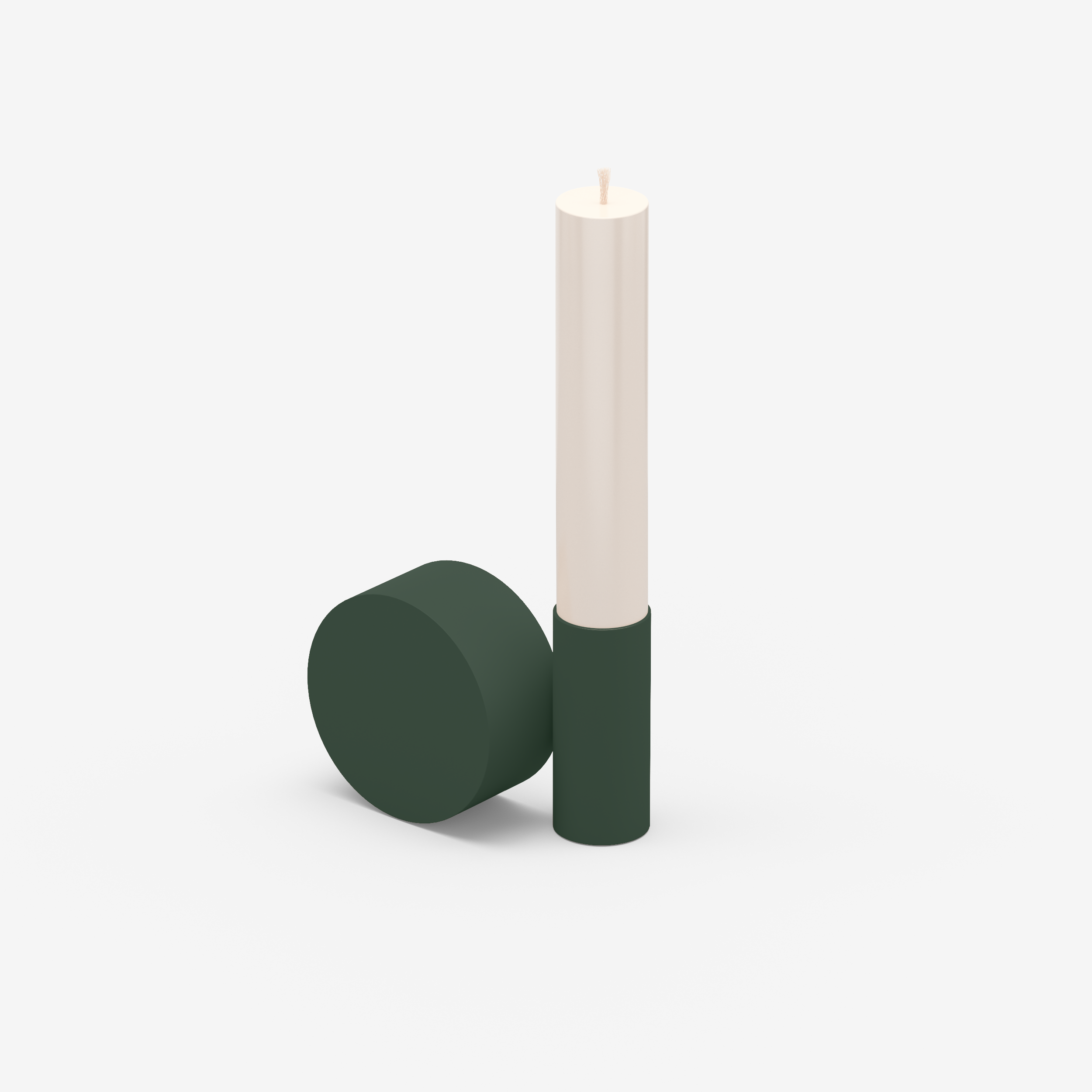 Split - Candle Holder (L, Moss Green)