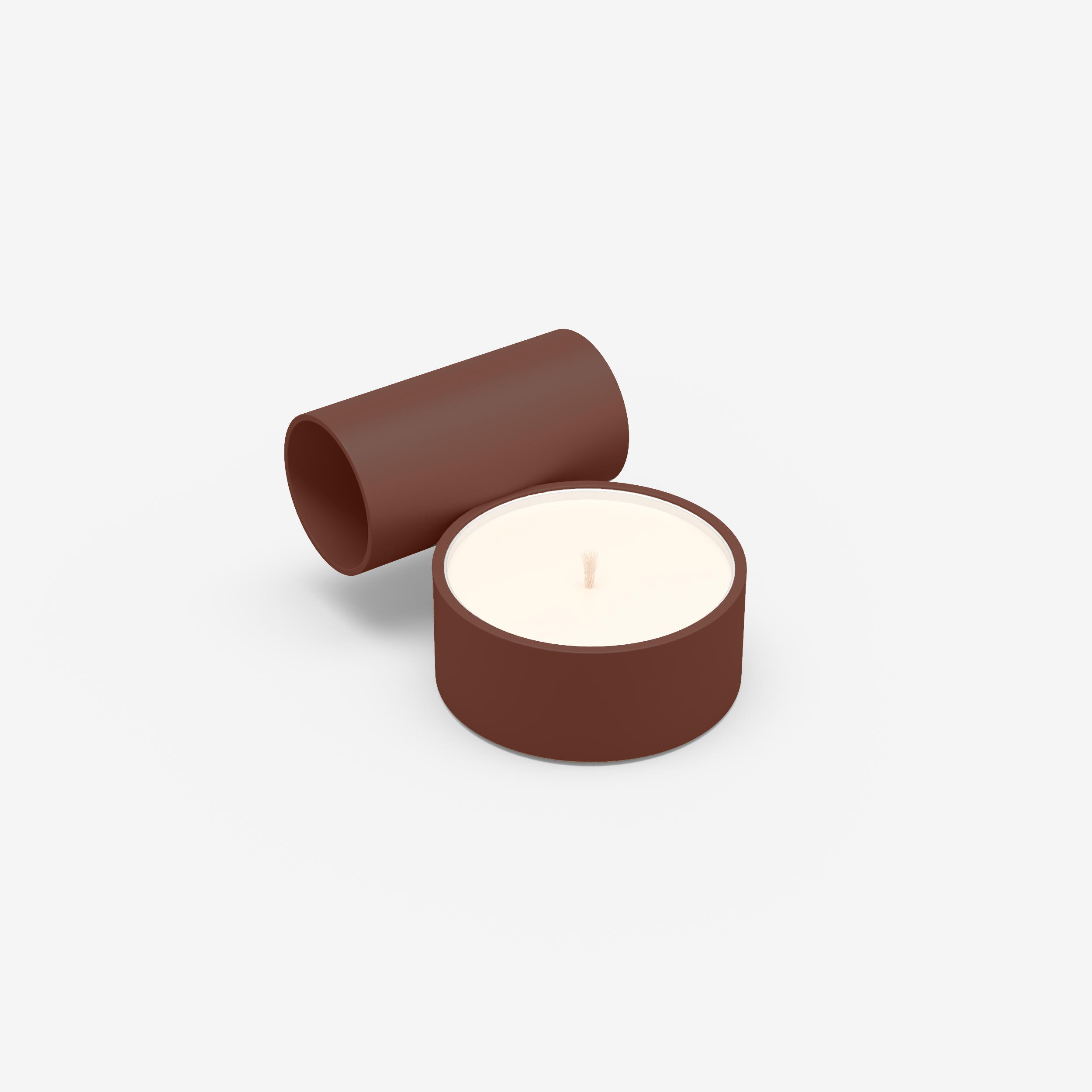 Split - Candle Holder (S, RedBrown)