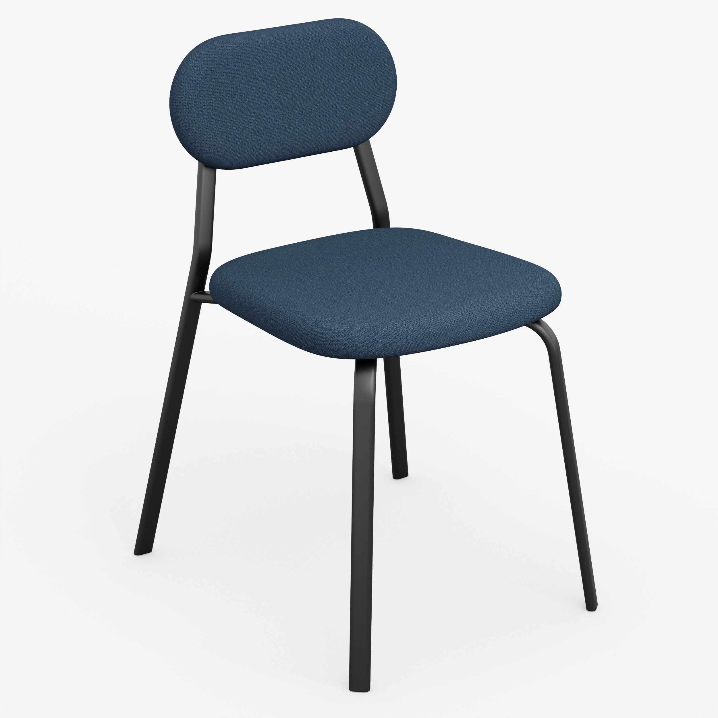 Form - Chair (Oval, Navy Blue)