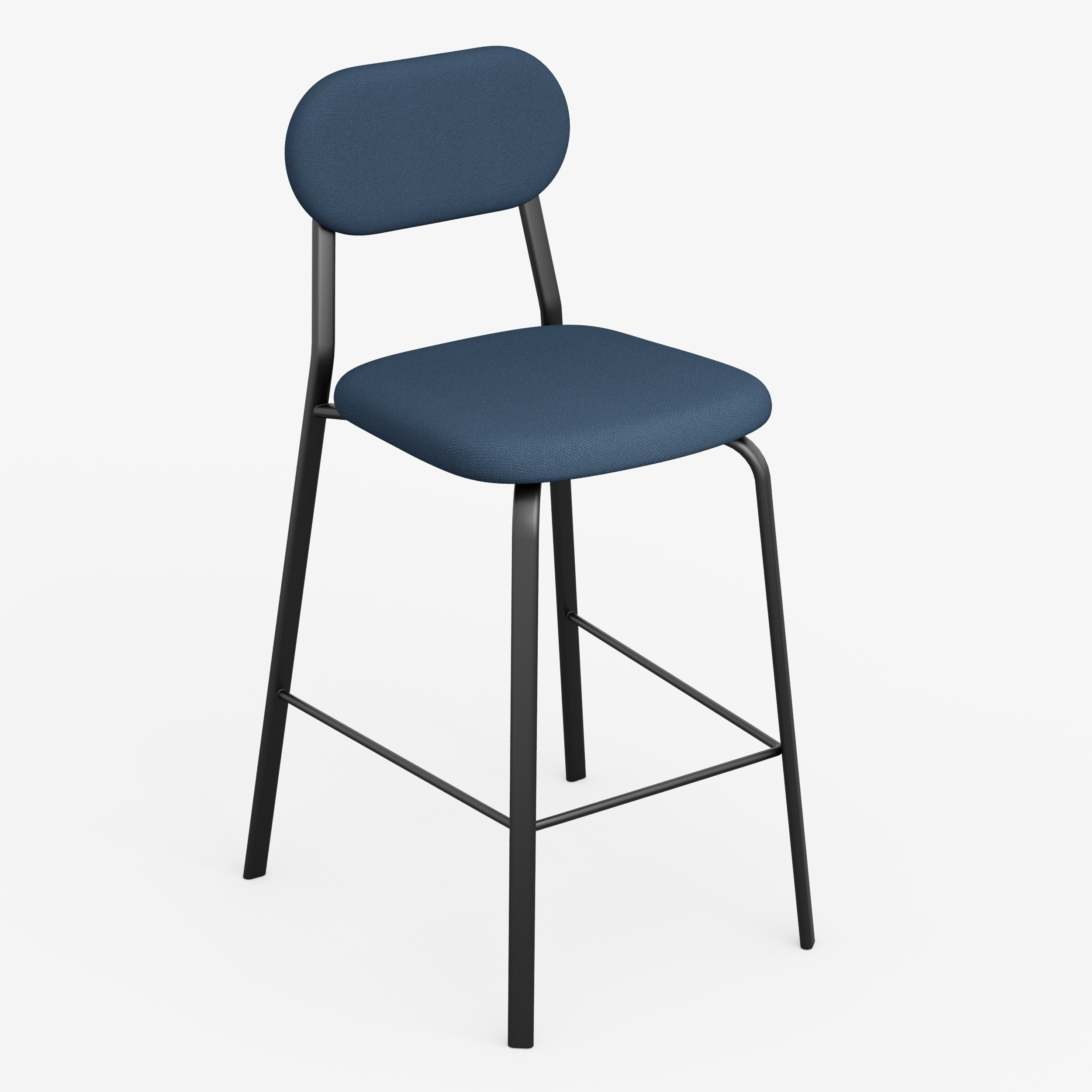 Form - Chair / High (Oval, Navy Blue)