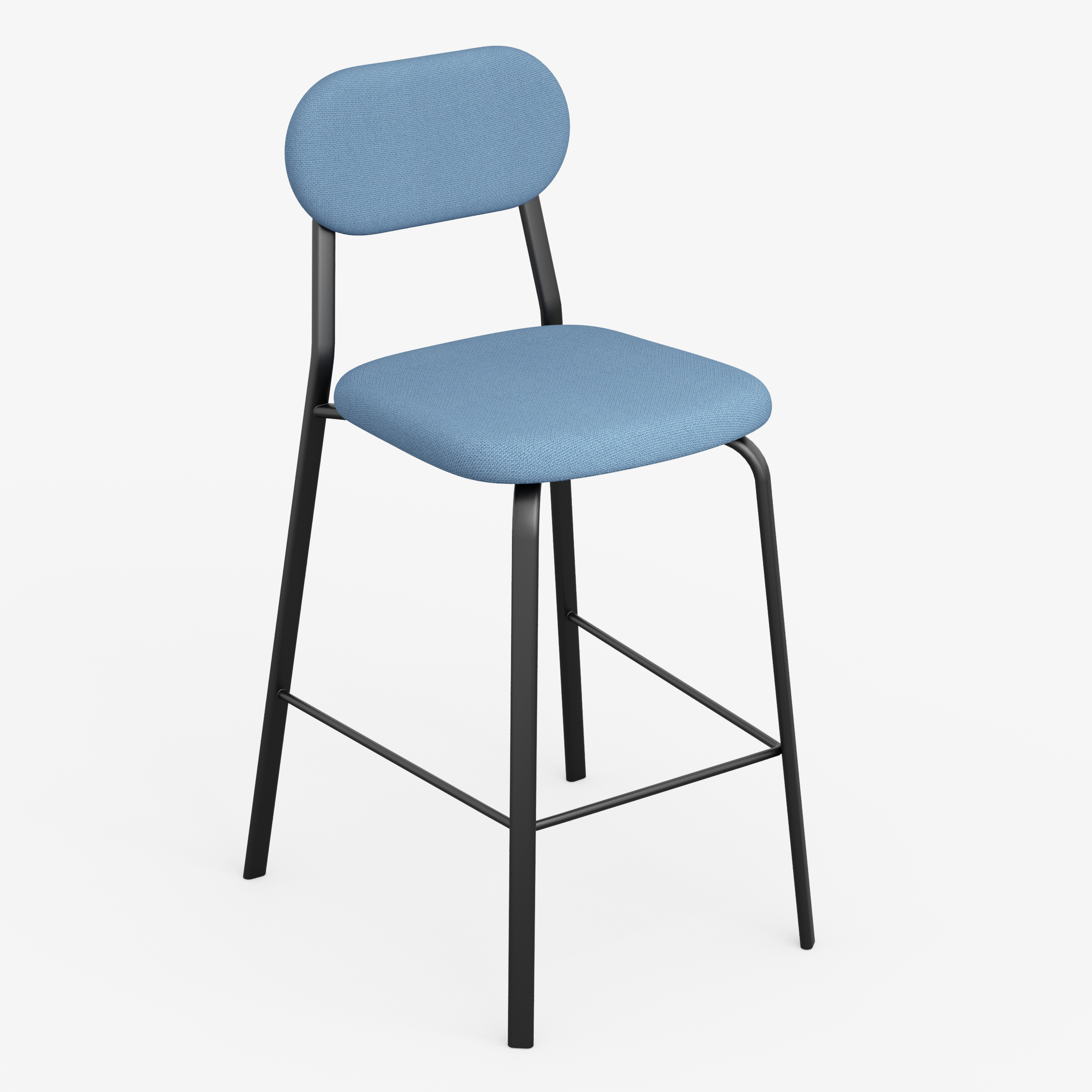Form - Chair / High (Oval, Denim Blue)