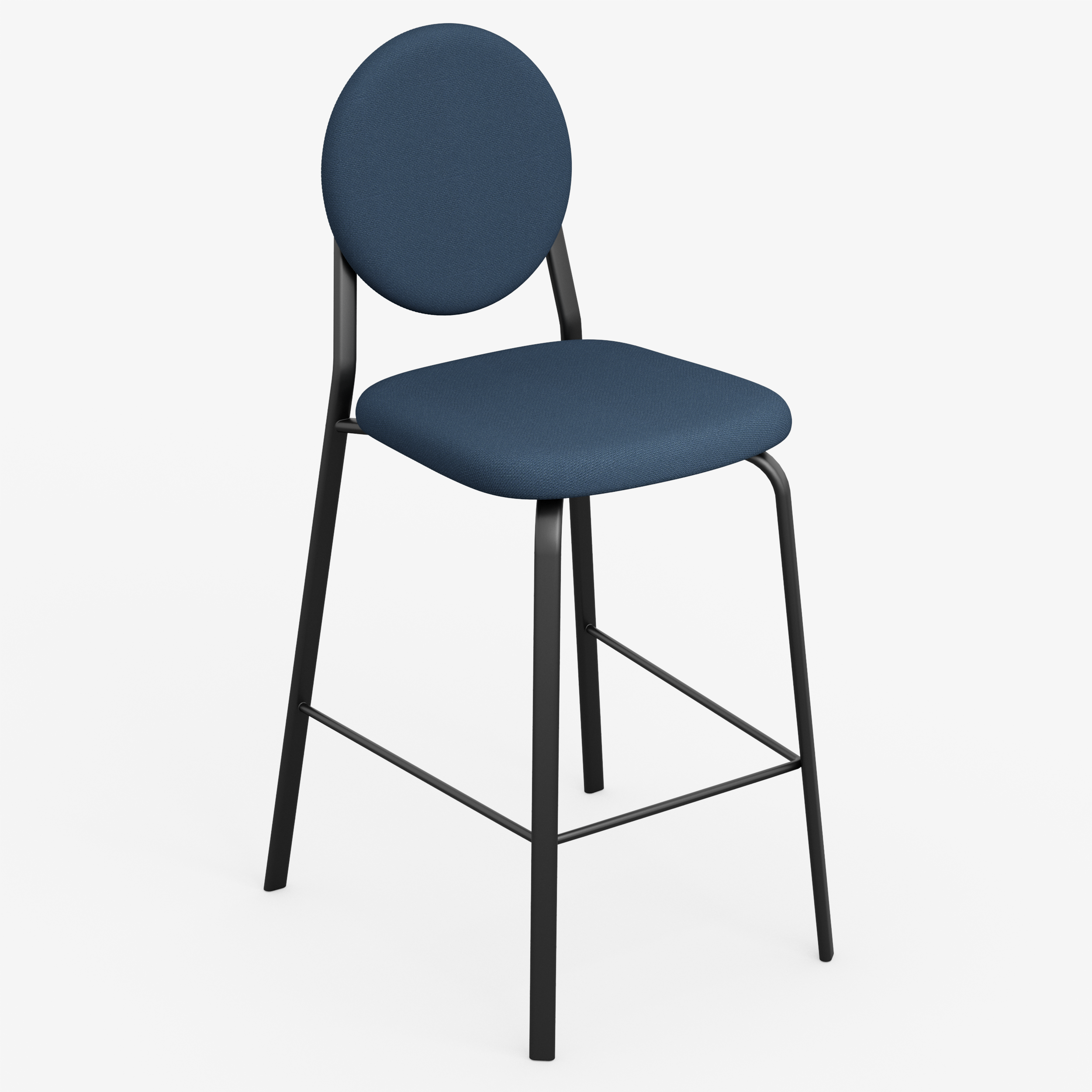 Form - Chair / High (Round, Navy Blue)