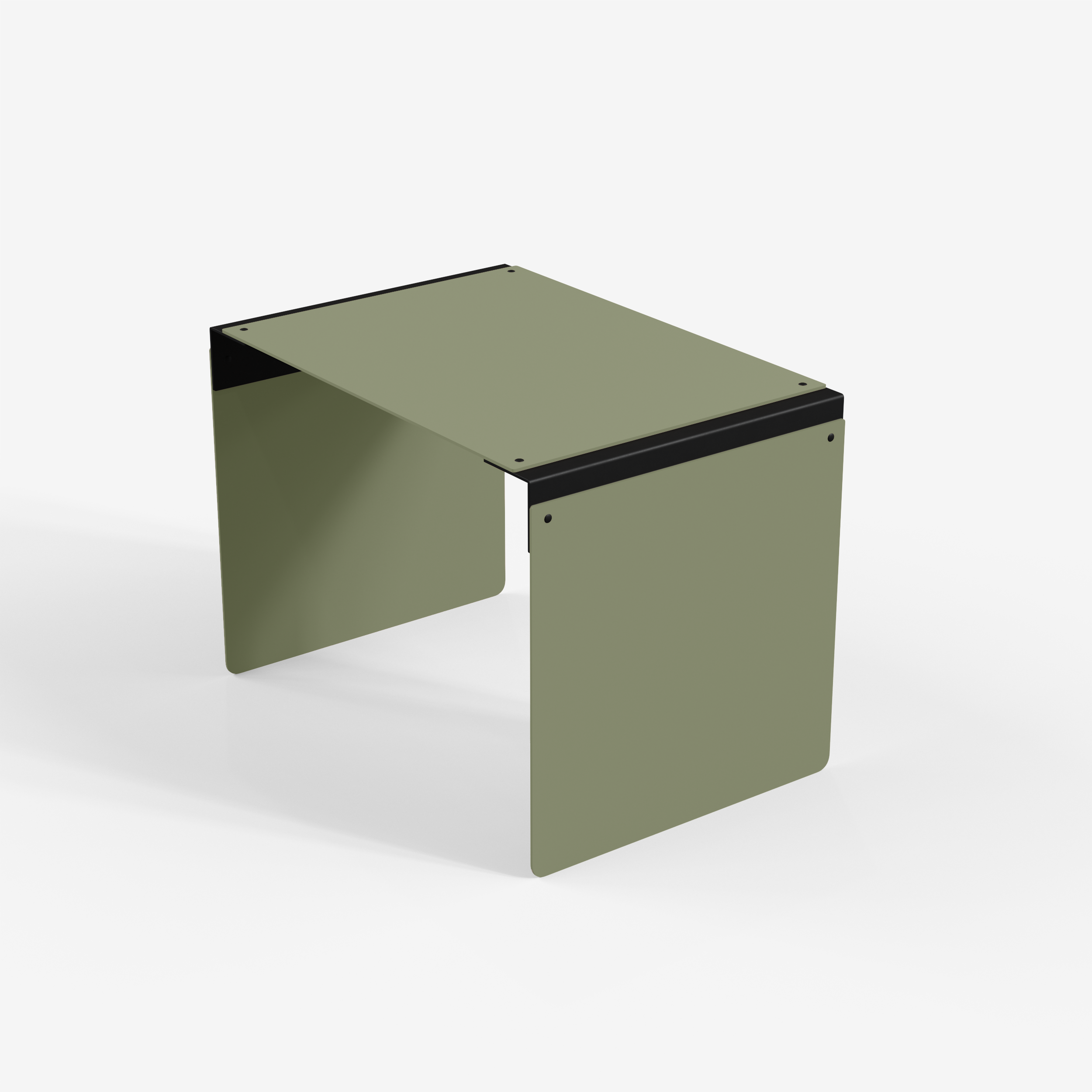 Connect - Coffee Table / L (Square, Olive Green)