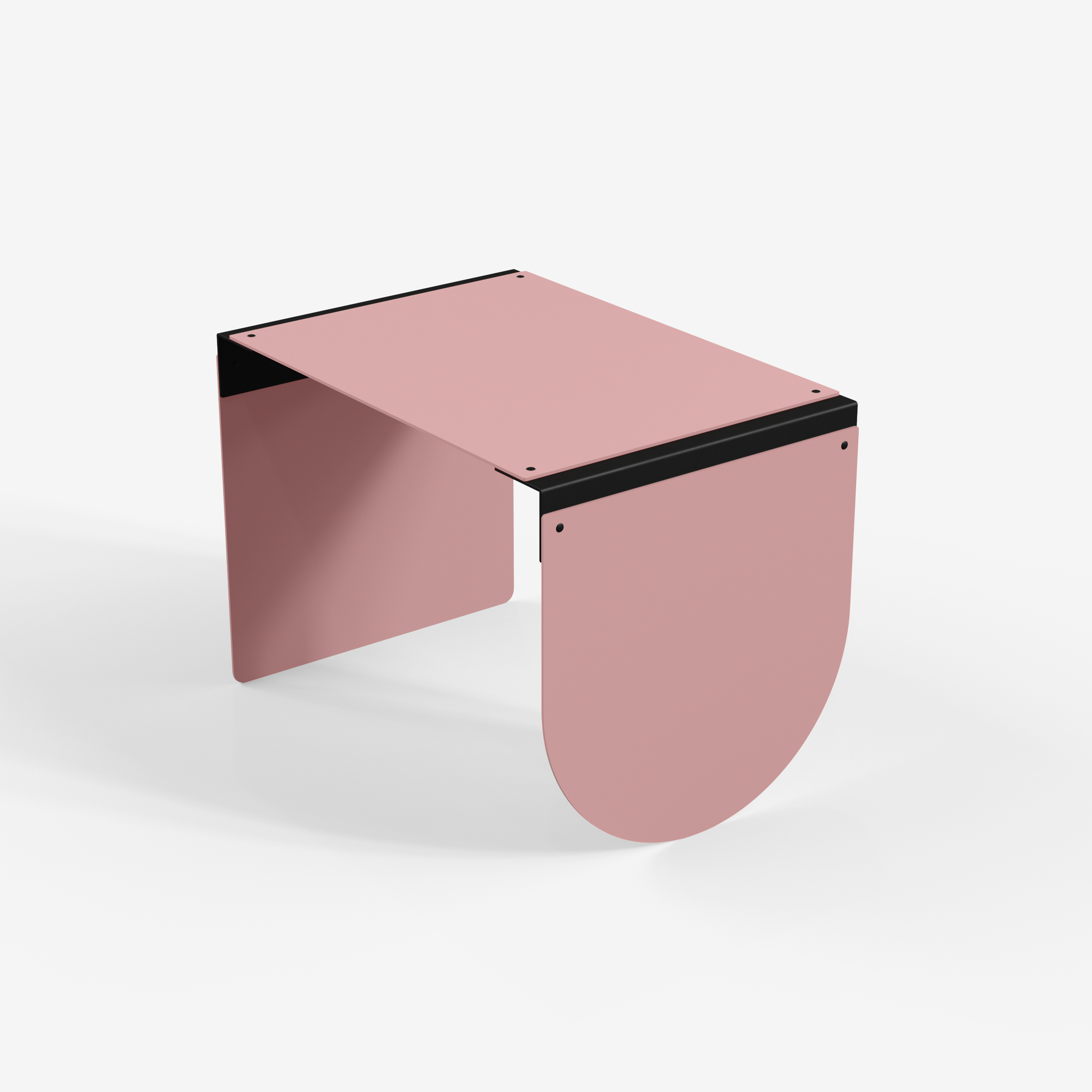 Connect - Coffee Table / L (Round, Pink)