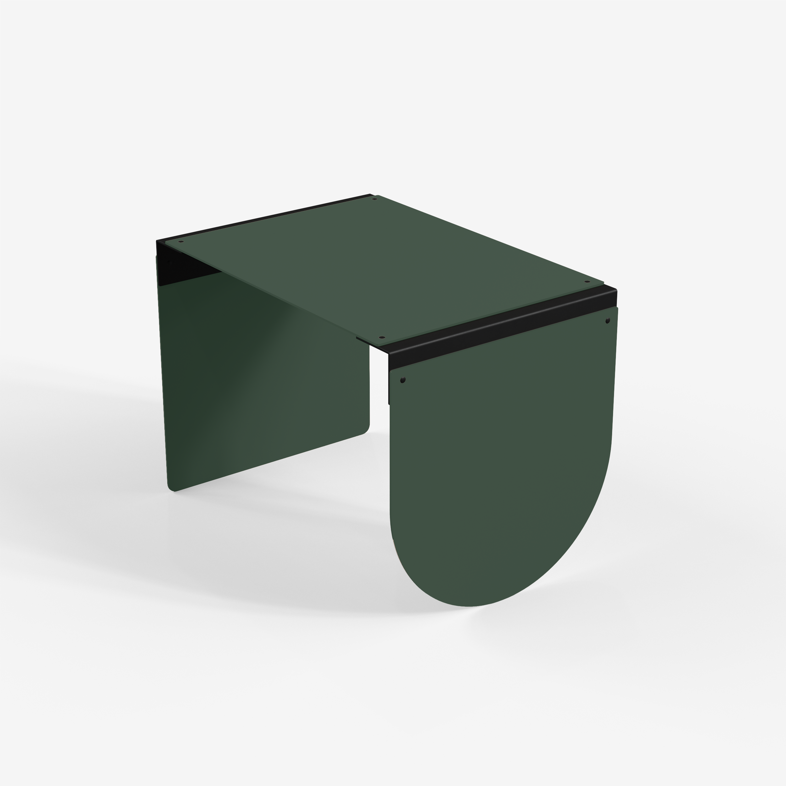 Connect - Coffee Table / L (Round, Moss Green)
