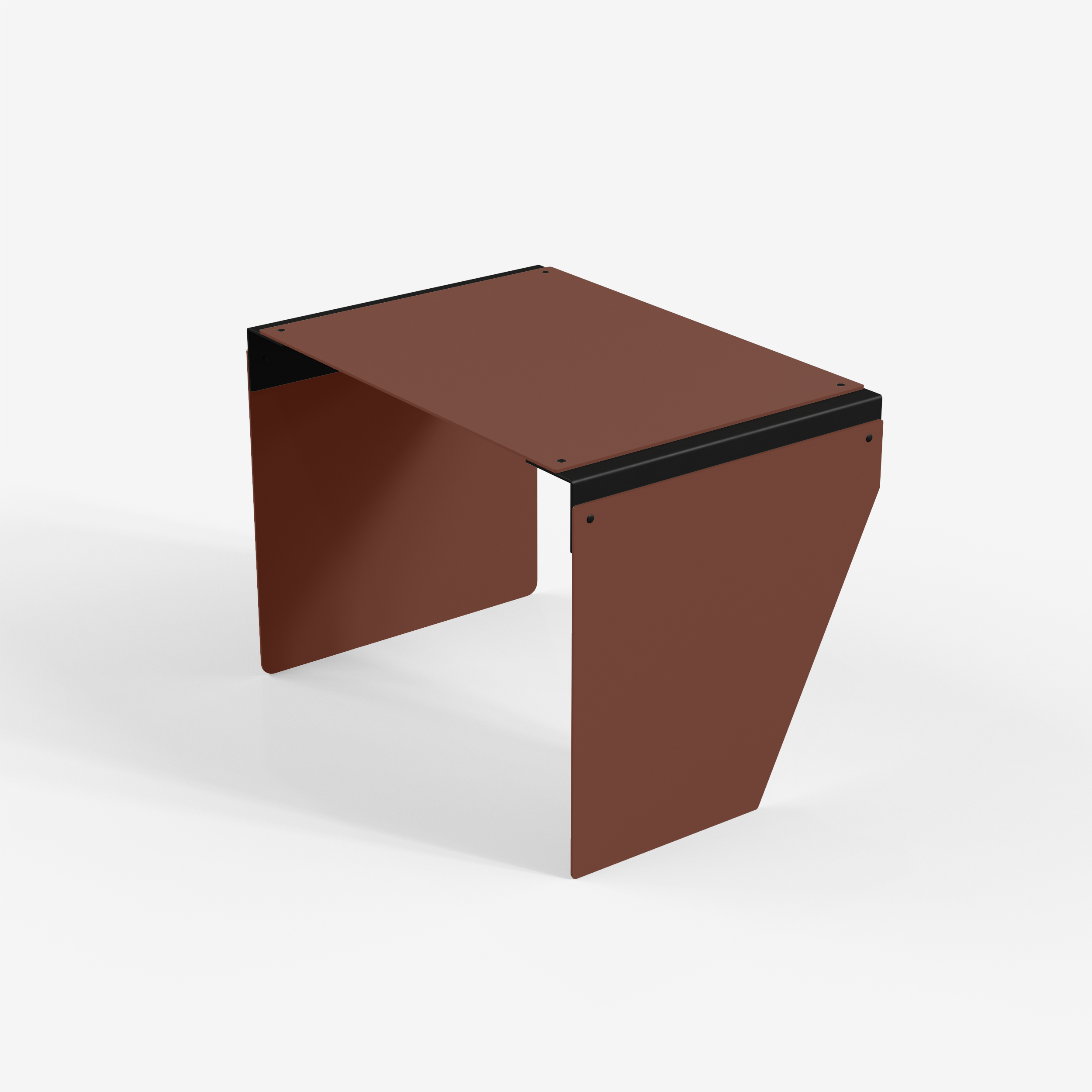Connect - Coffee Table / L (Angle, RedBrown)