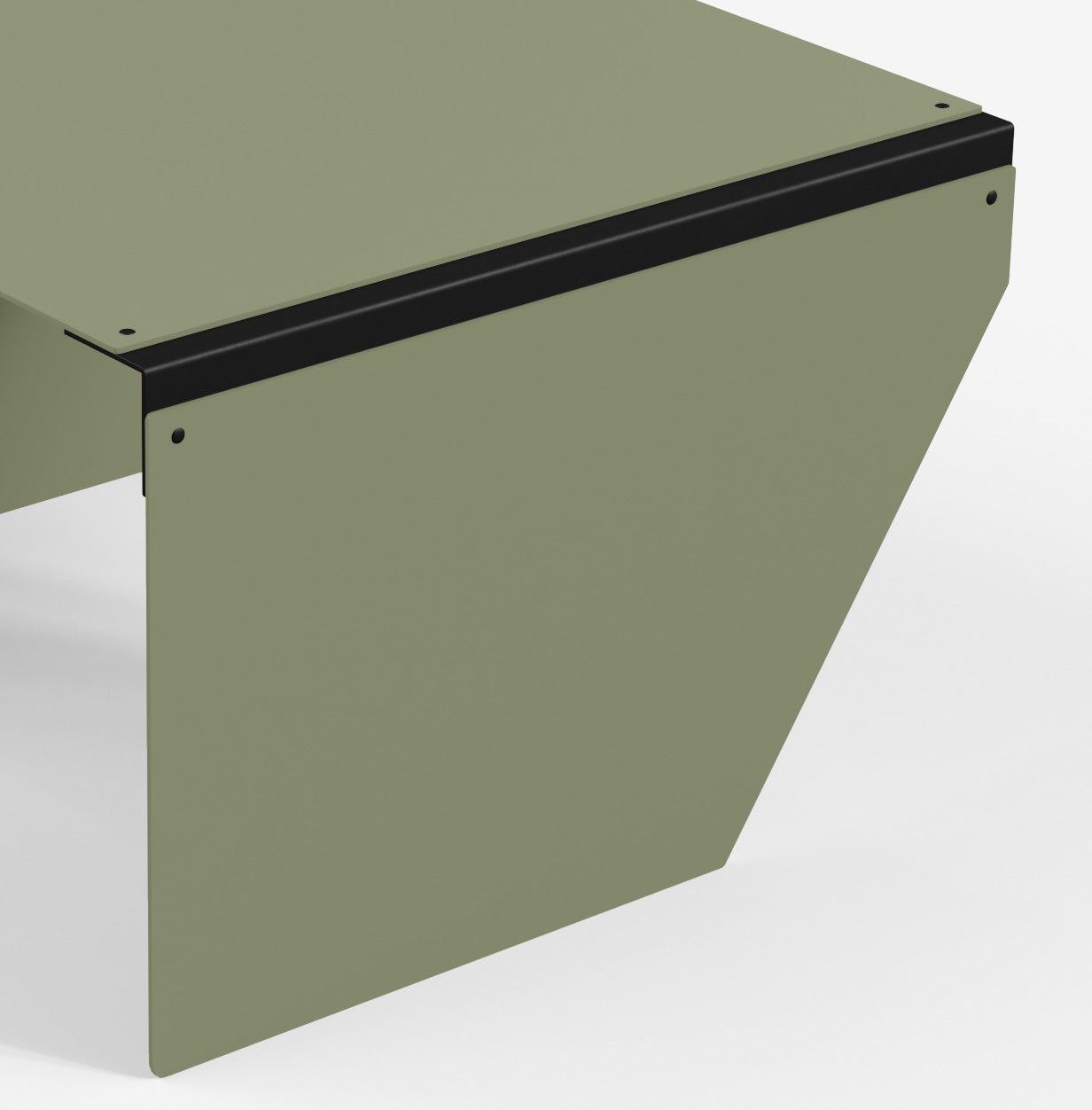 Connect - Coffee Table / XL (Angle, Olive Green)