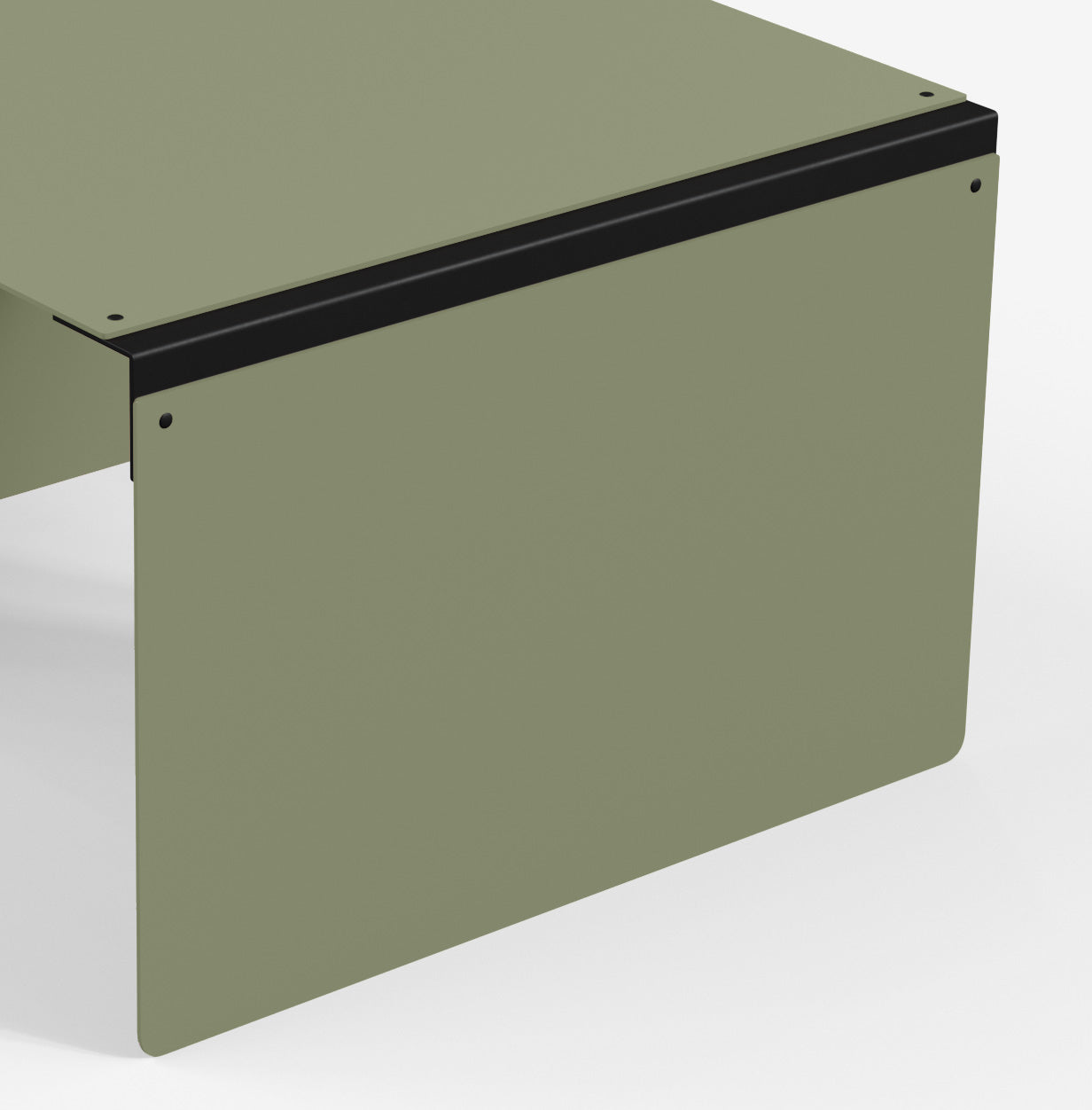 Connect - Coffee Table / XL (Square, Olive Green)