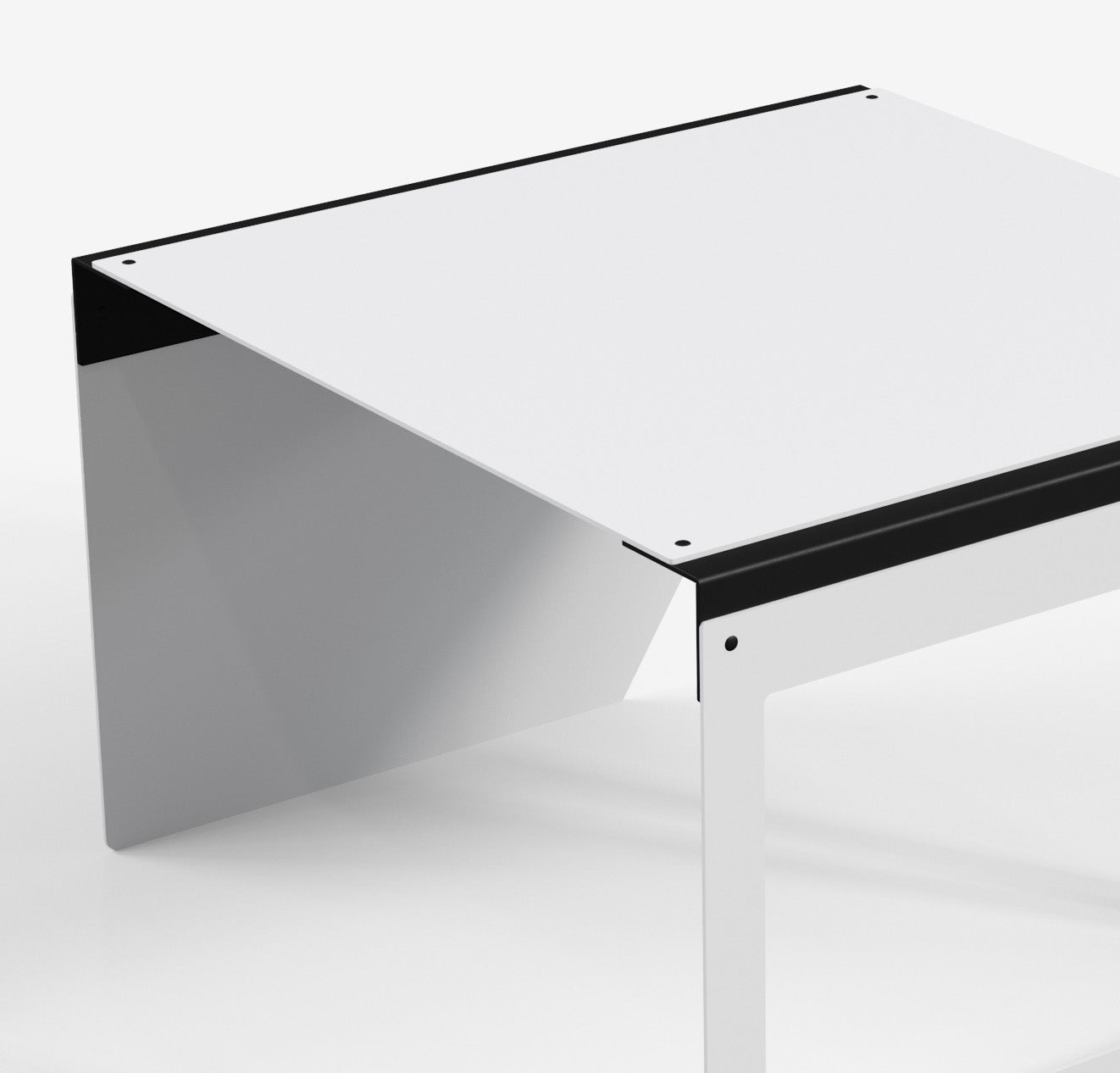 Connect - Coffee Table / XL (Frame/Angle, White)