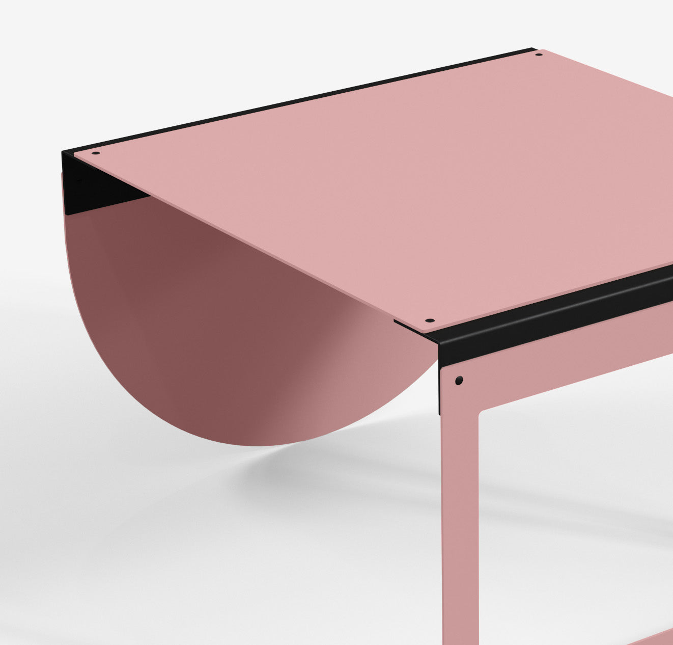 Connect - Coffee Table / XL (Frame/Round, Pink)