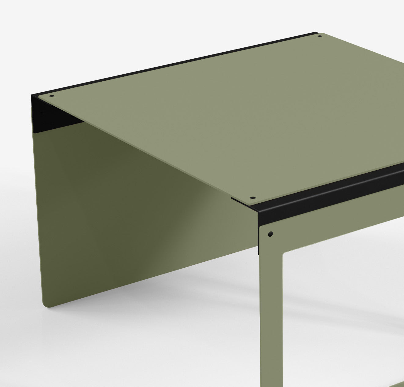 Connect - Coffee Table / XL (Frame/Square, Olive Green)