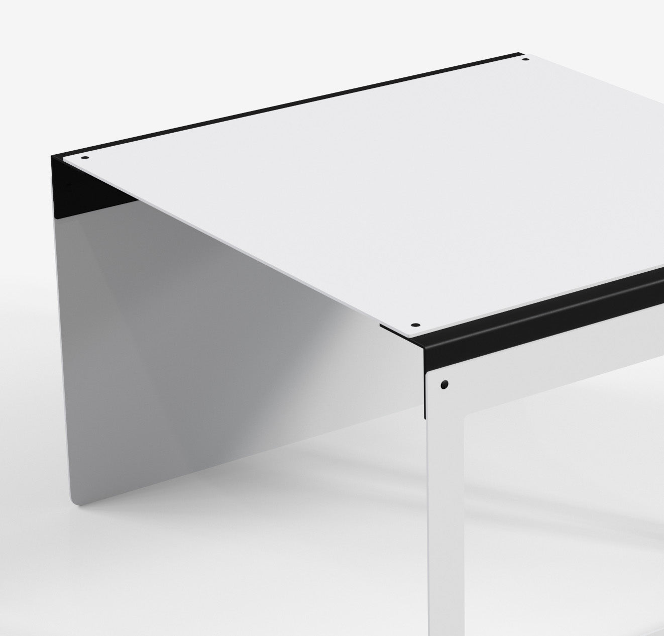 Connect - Coffee Table / XL (Frame/Square, White)