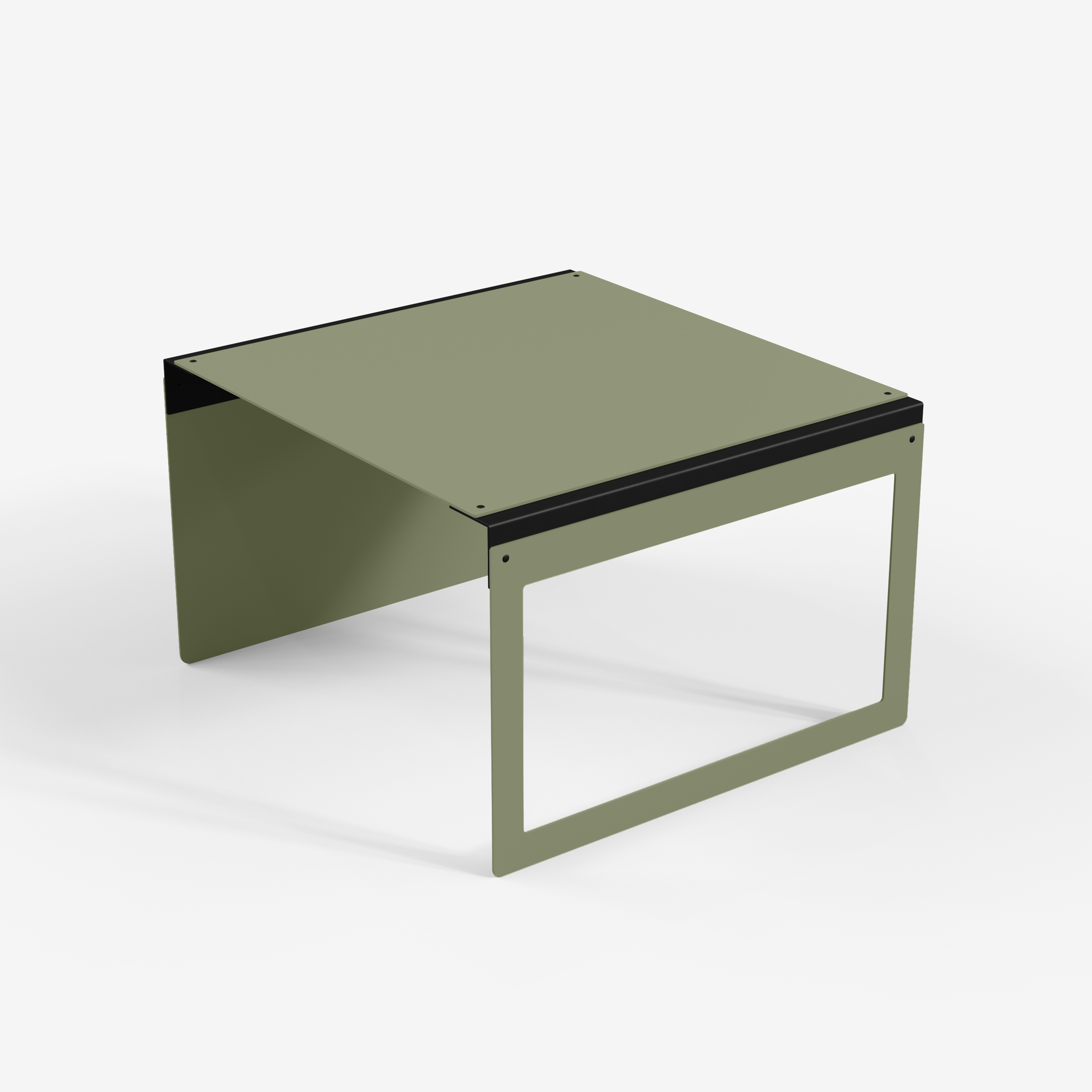 Connect - Coffee Table / XL (Frame/Square, Olive Green)