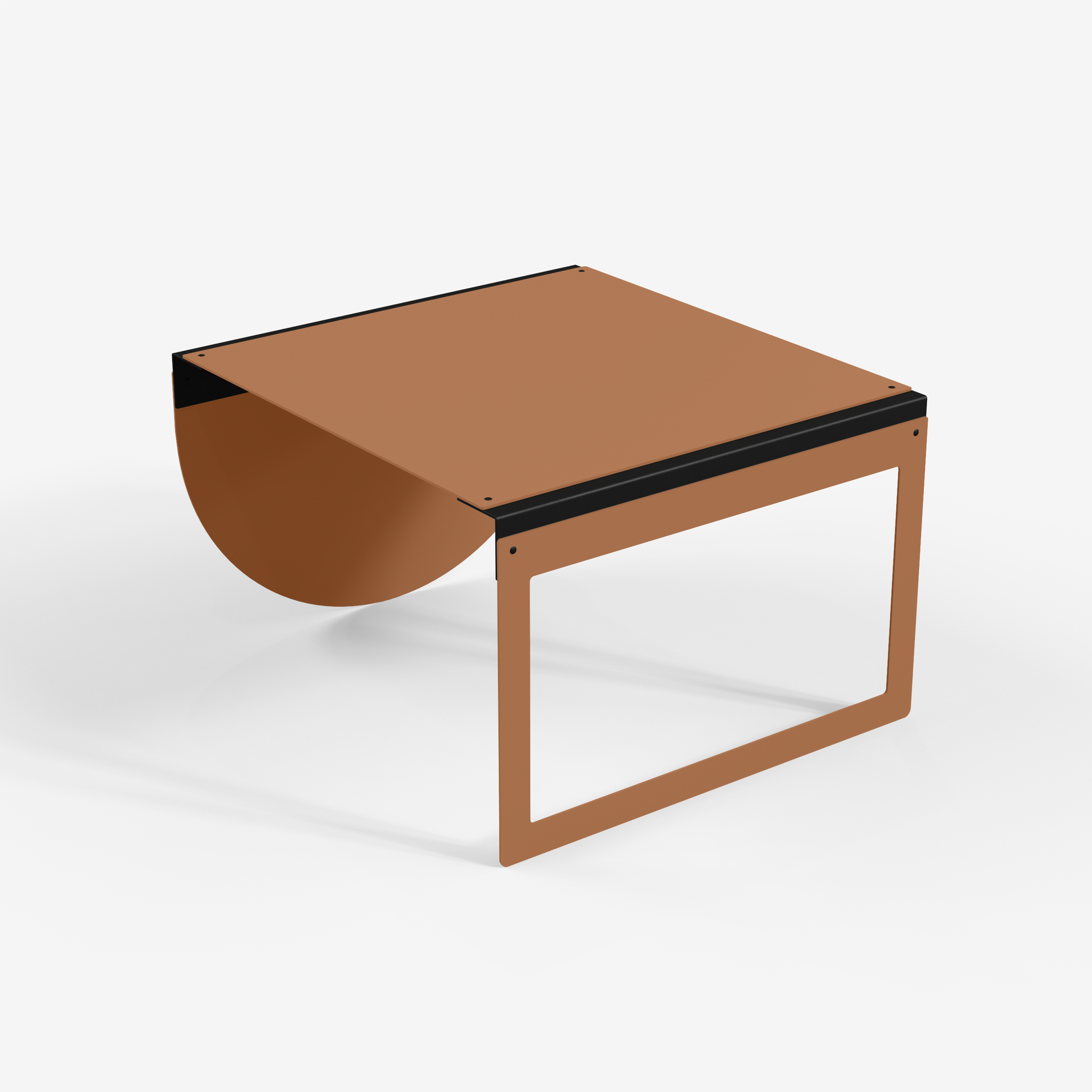 Connect - Coffee Table / XL (Frame/Round, Orange)