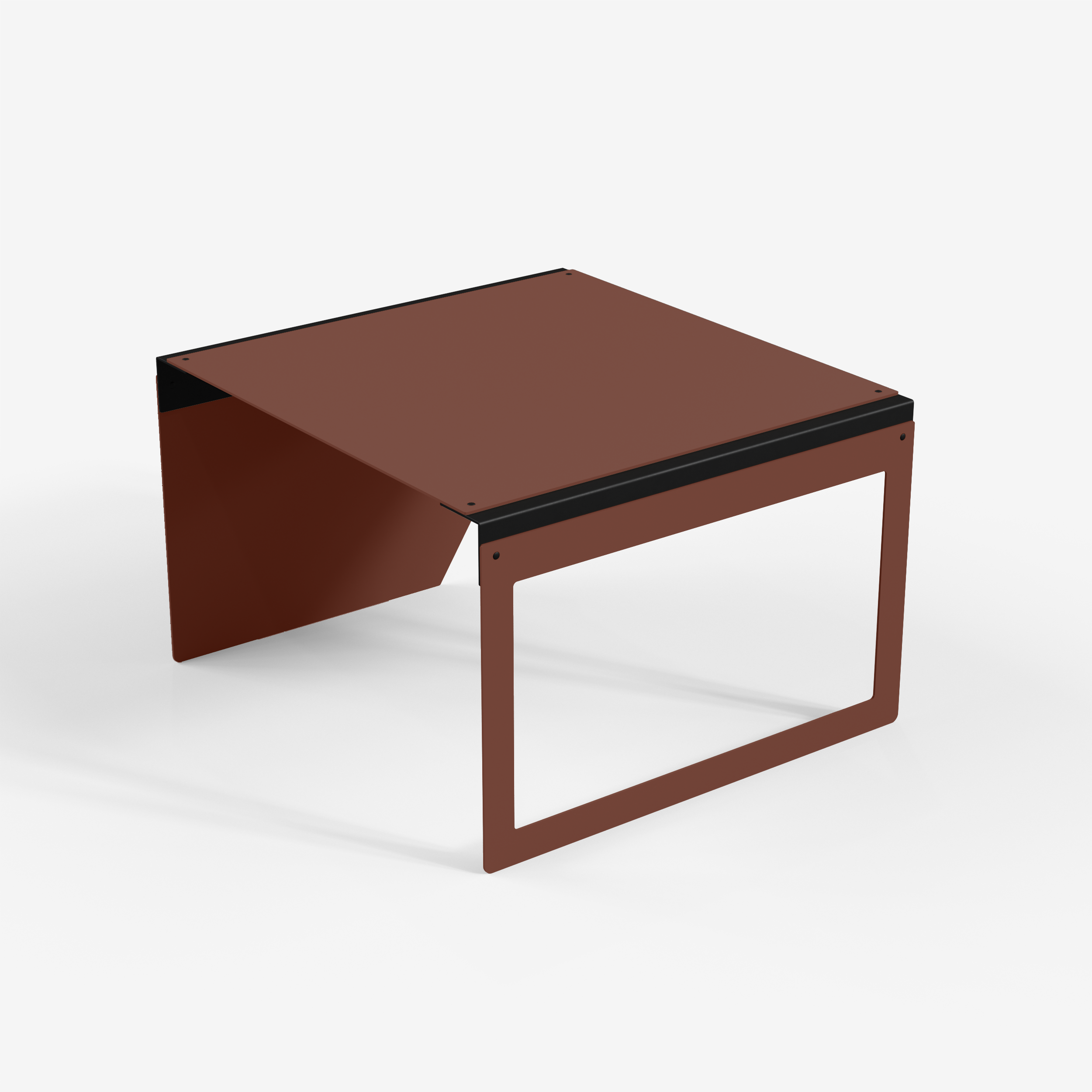 Connect - Coffee Table / XL (Frame/Angle, RedBrown)