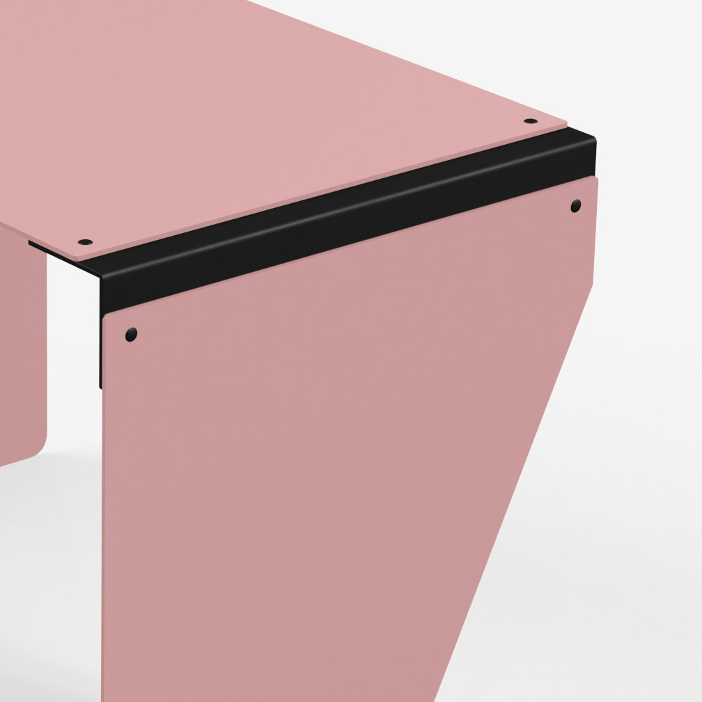 Connect - Coffee Table / L (Angle, Pink)
