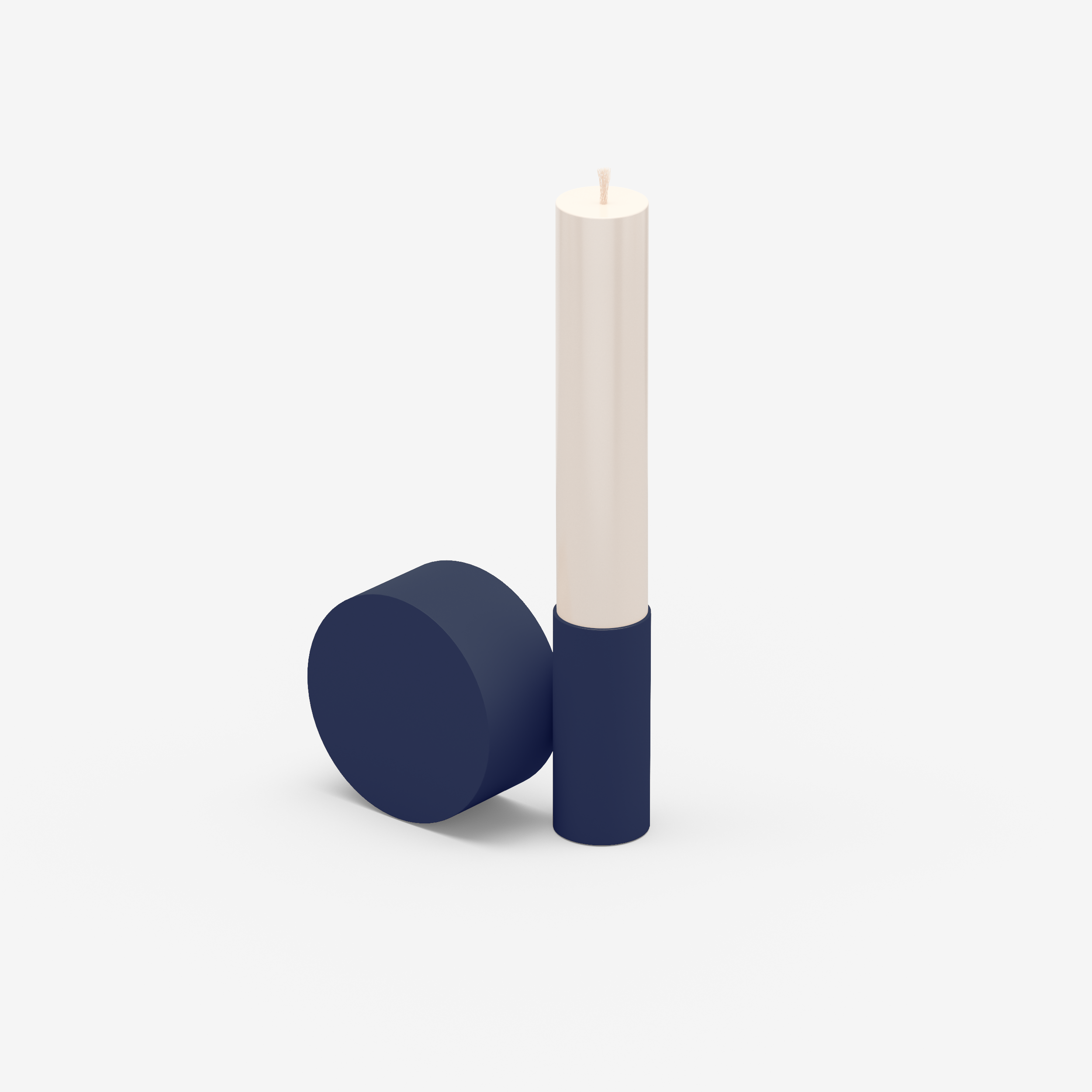 Split - Candle Holder (L, Midnight Blue)