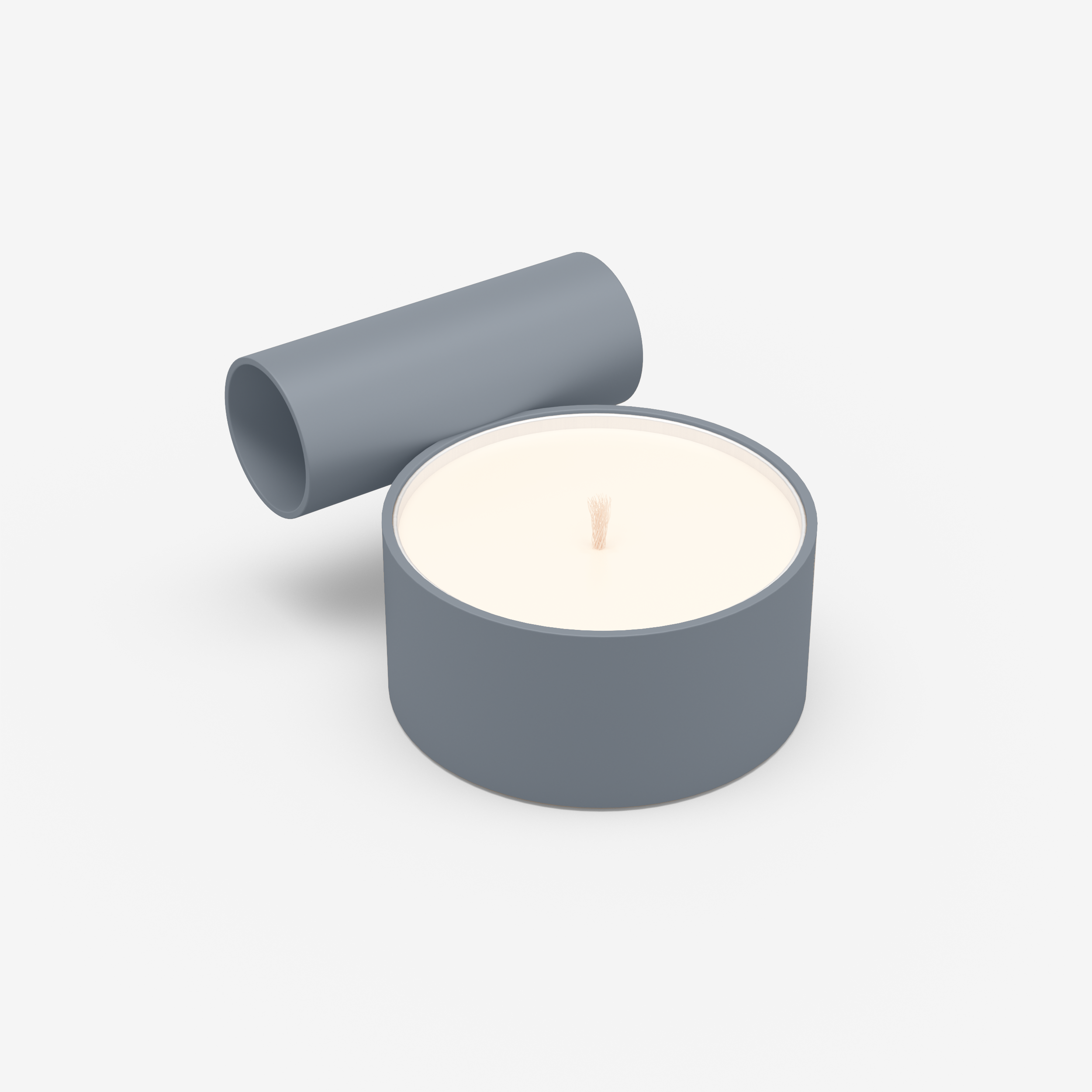 Split - Candle Holder (L, Denim Blue)