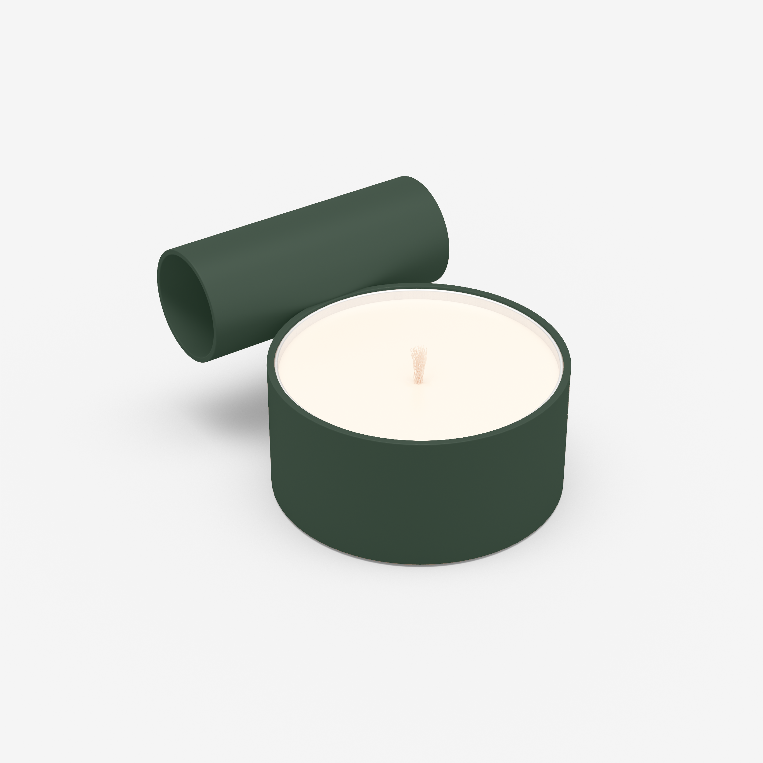 Split - Candle Holder (L, Moss Green)