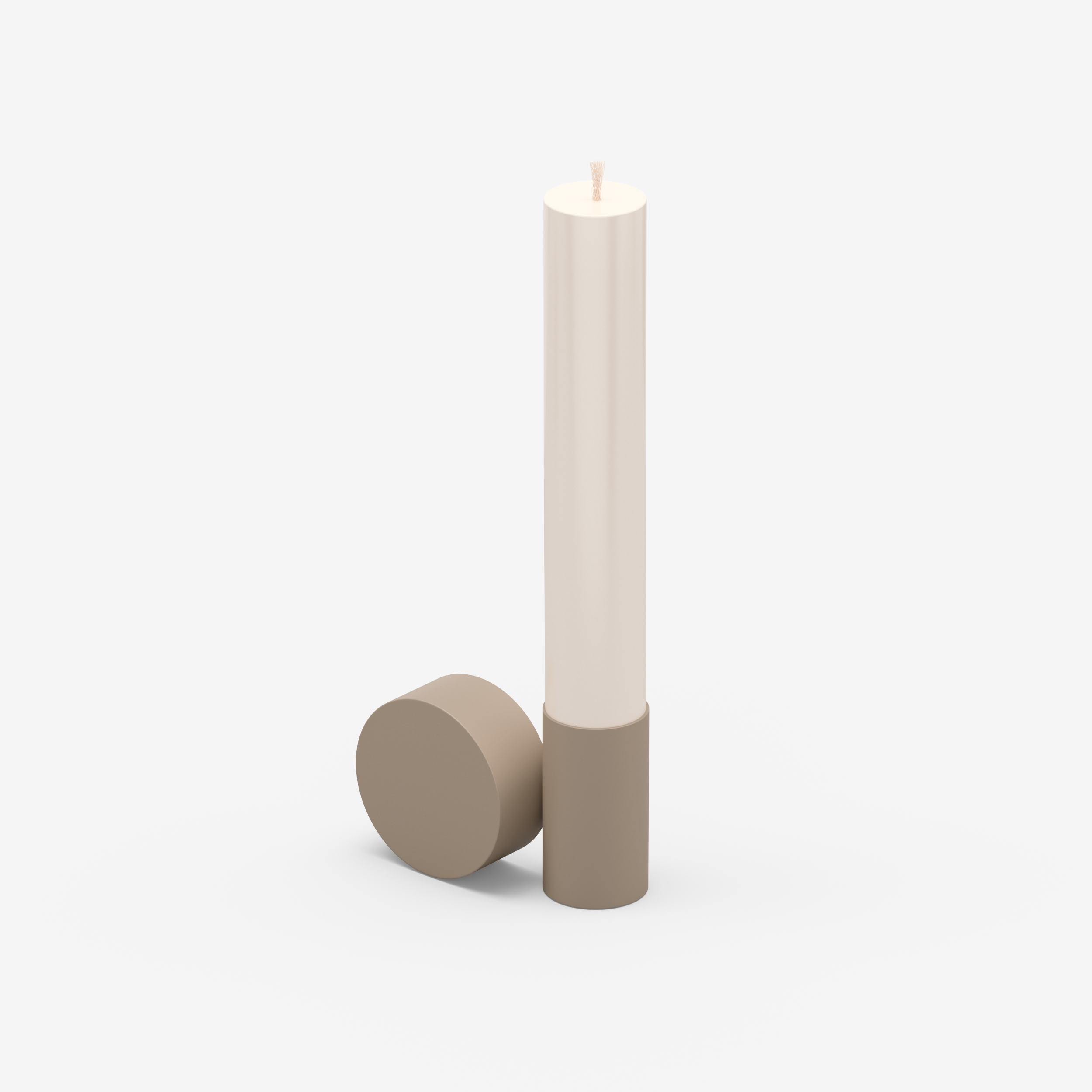 Split - Candle Holder (S, Beige)