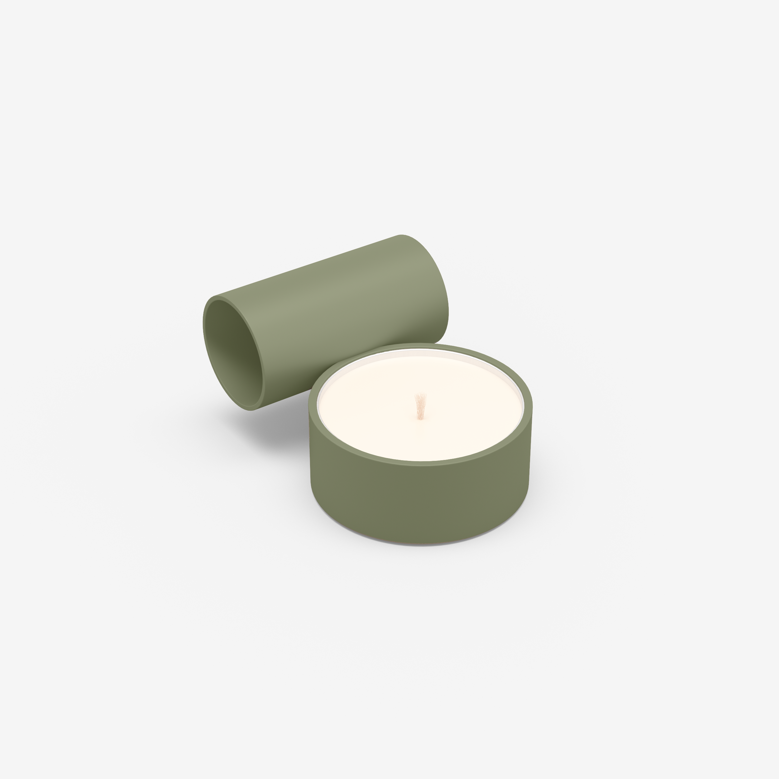 Split - Candle Holder (S, Olive Green)