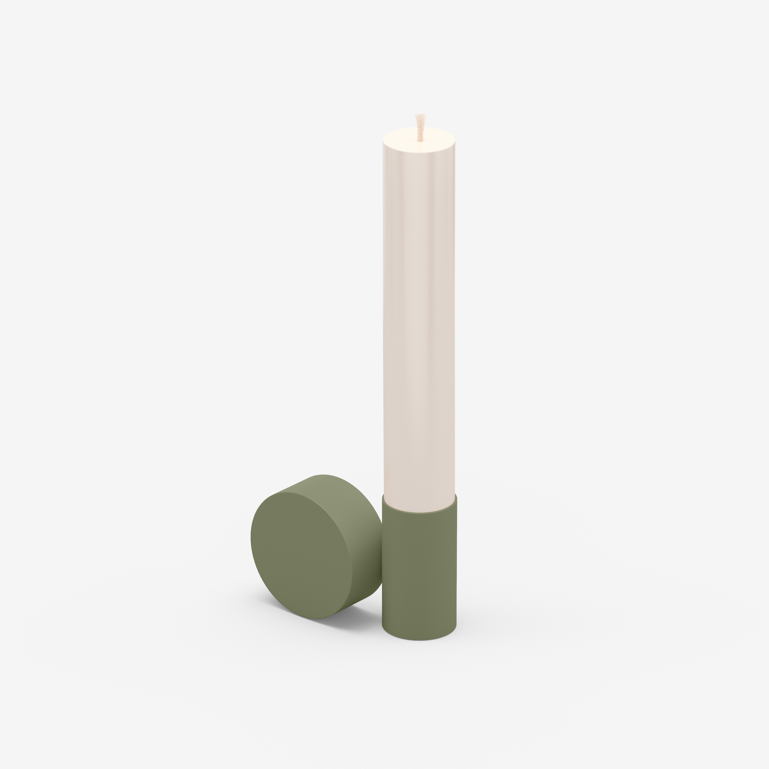 Split - Candle Holder (S, Olive Green)