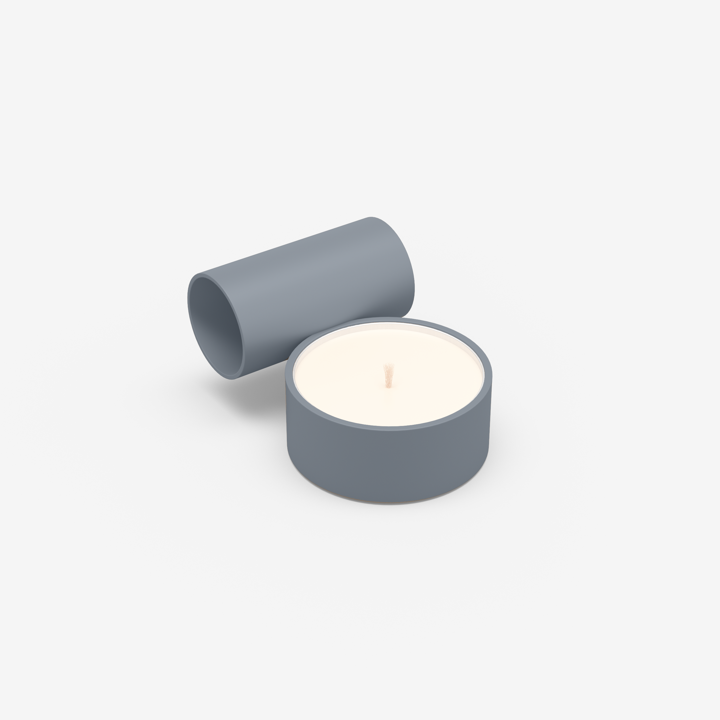 Split - Candle Holder (S, Denim Blue)